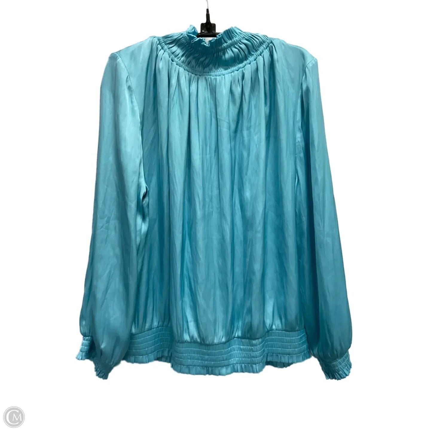 Jacket Shirt By Chicos In Aqua, Size: L