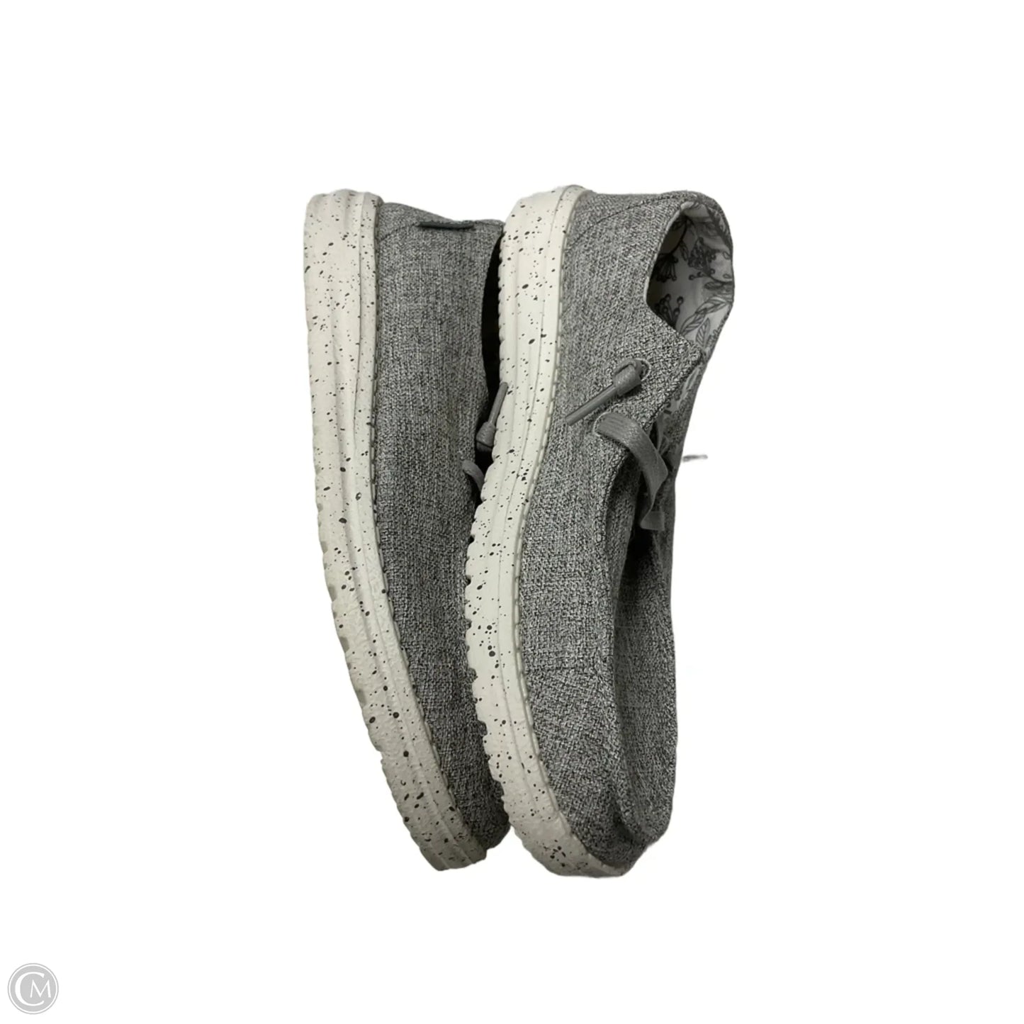 Shoes Flats By Hey Dude In Grey, Size: 7