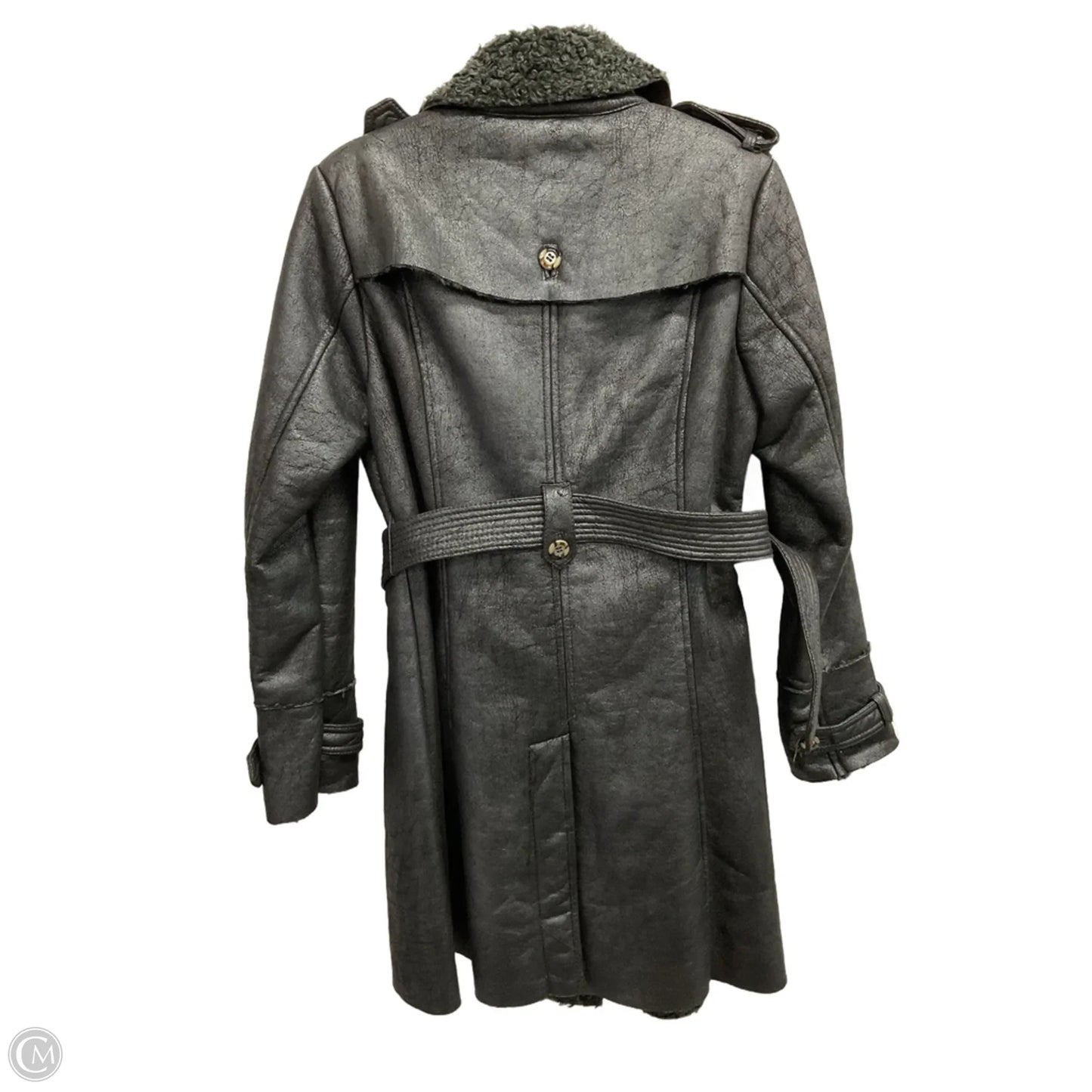 Coat Faux Fur & Sherpa By Black Rivet In Black, Size: L