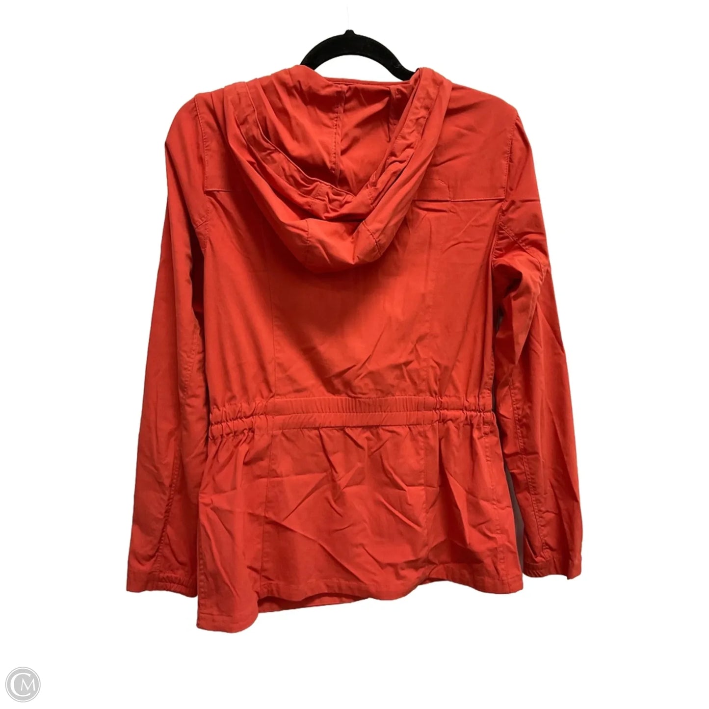 Coat Raincoat By Eddie Bauer In Orange, Size: S