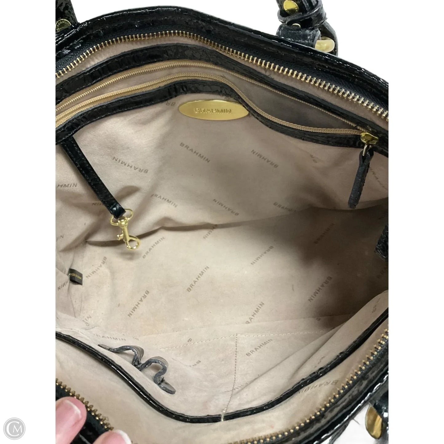 Handbag Designer By Brahmin, Size: Medium