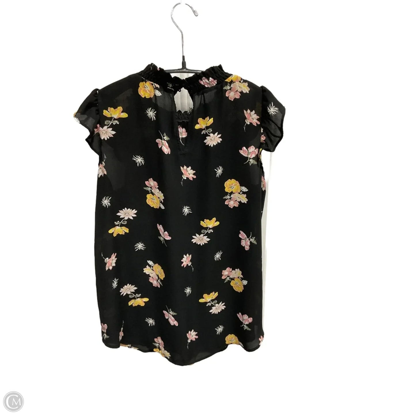 Top Short Sleeve By Loft In Floral Print, Size: Xs