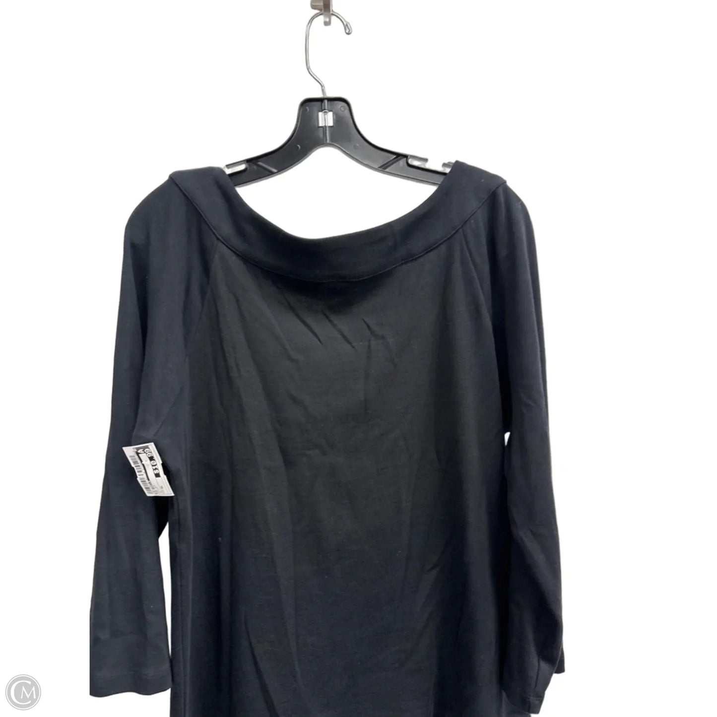 Top Long Sleeve By Rafaella In Black, Size: Xl