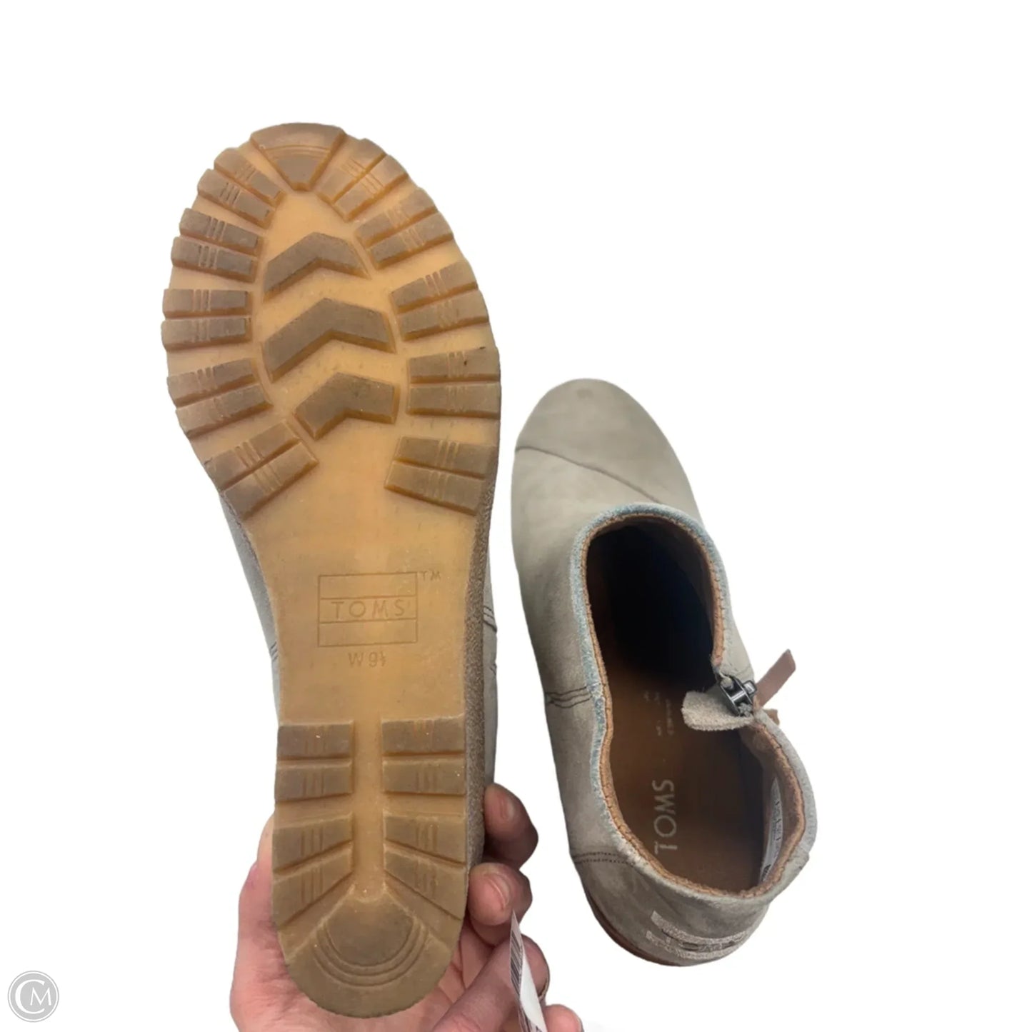 Boots Ankle Heels By Toms In Beige, Size: 9.5