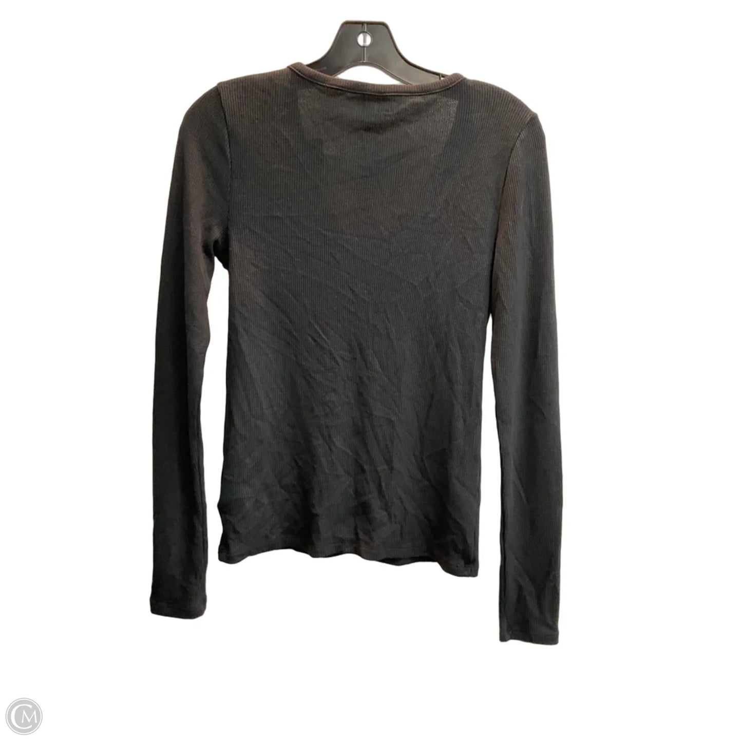 Top Long Sleeve Basic By American Eagle In Black, Size: M