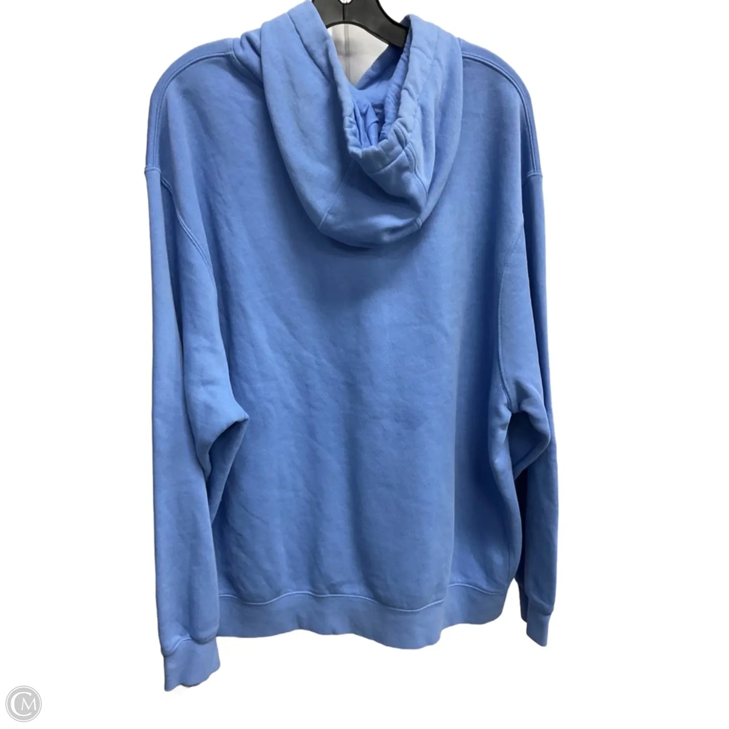 Athletic Top Long Sleeve Hoodie By Nike In Blue, Size: Xxl