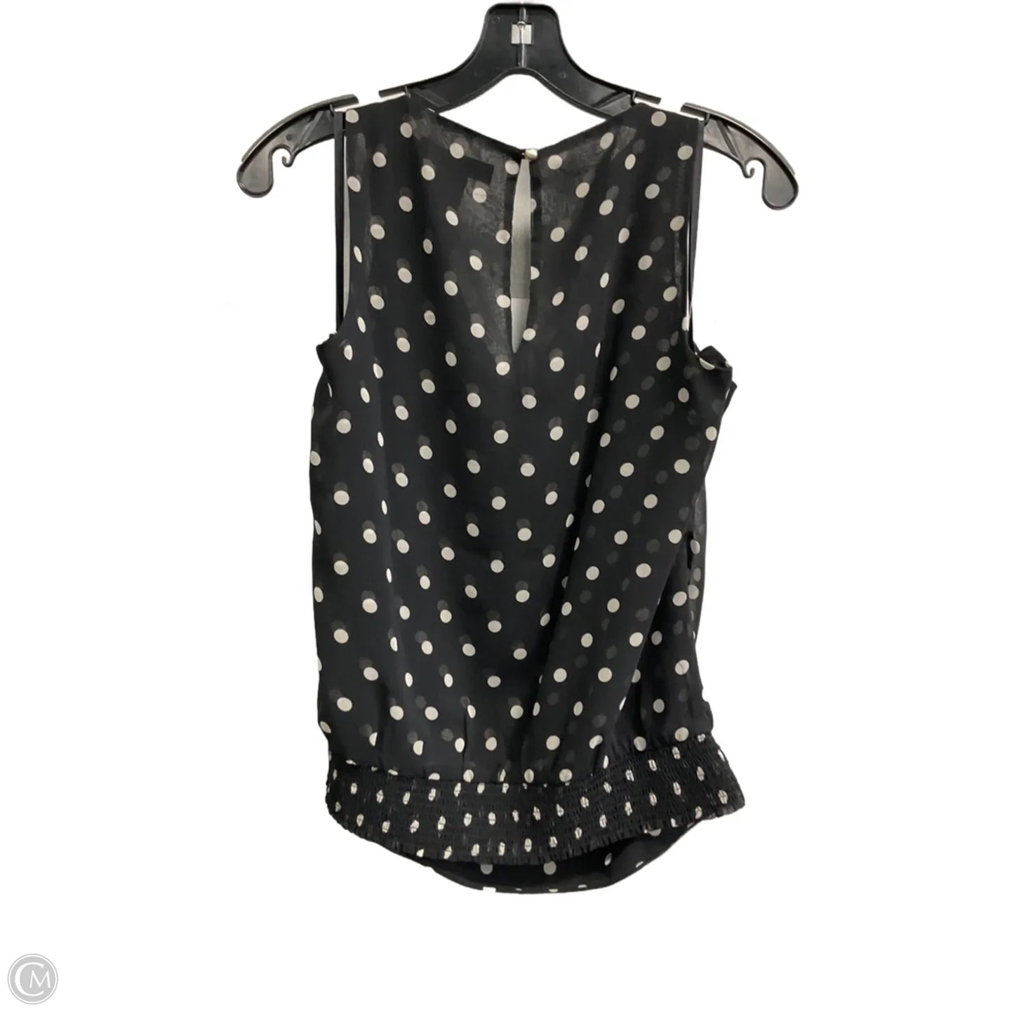 Top Sleeveless By White House Black Market In Polkadot Pattern, Size: S