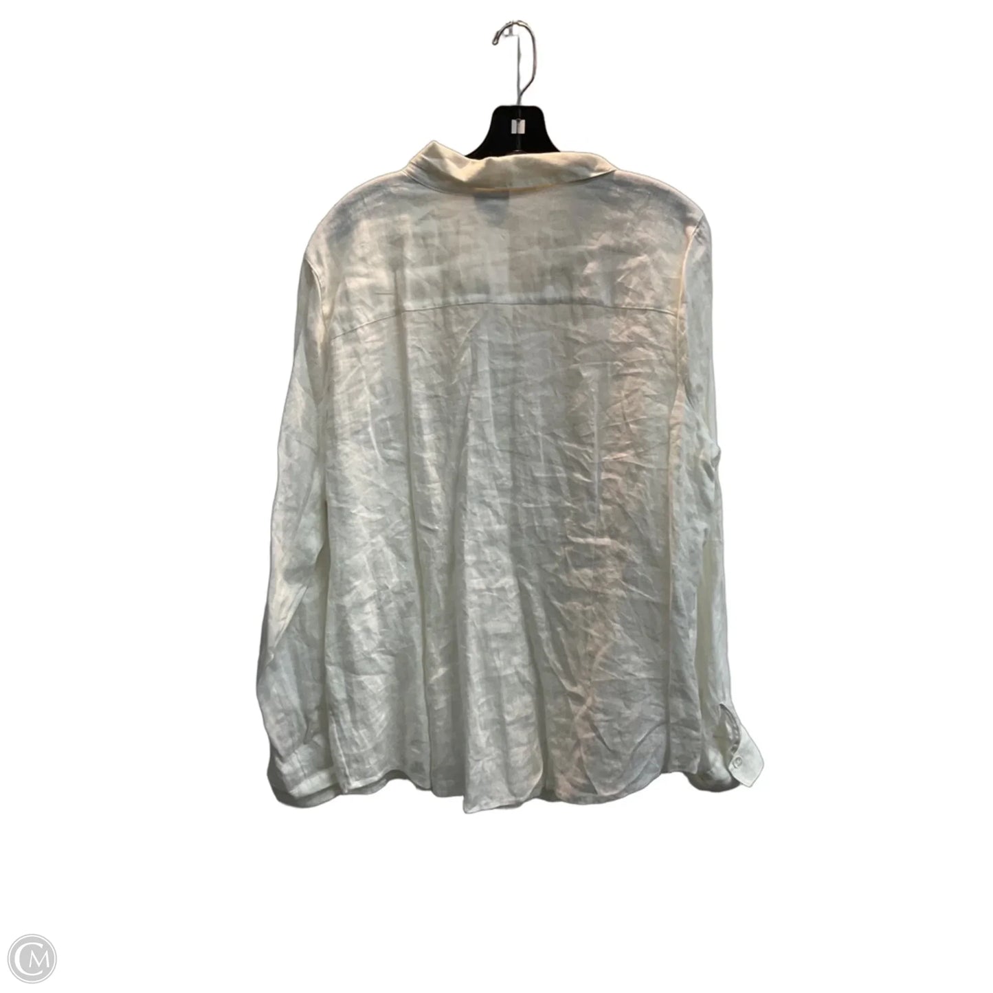 Top Long Sleeve By J. Jill In White, Size: Xl