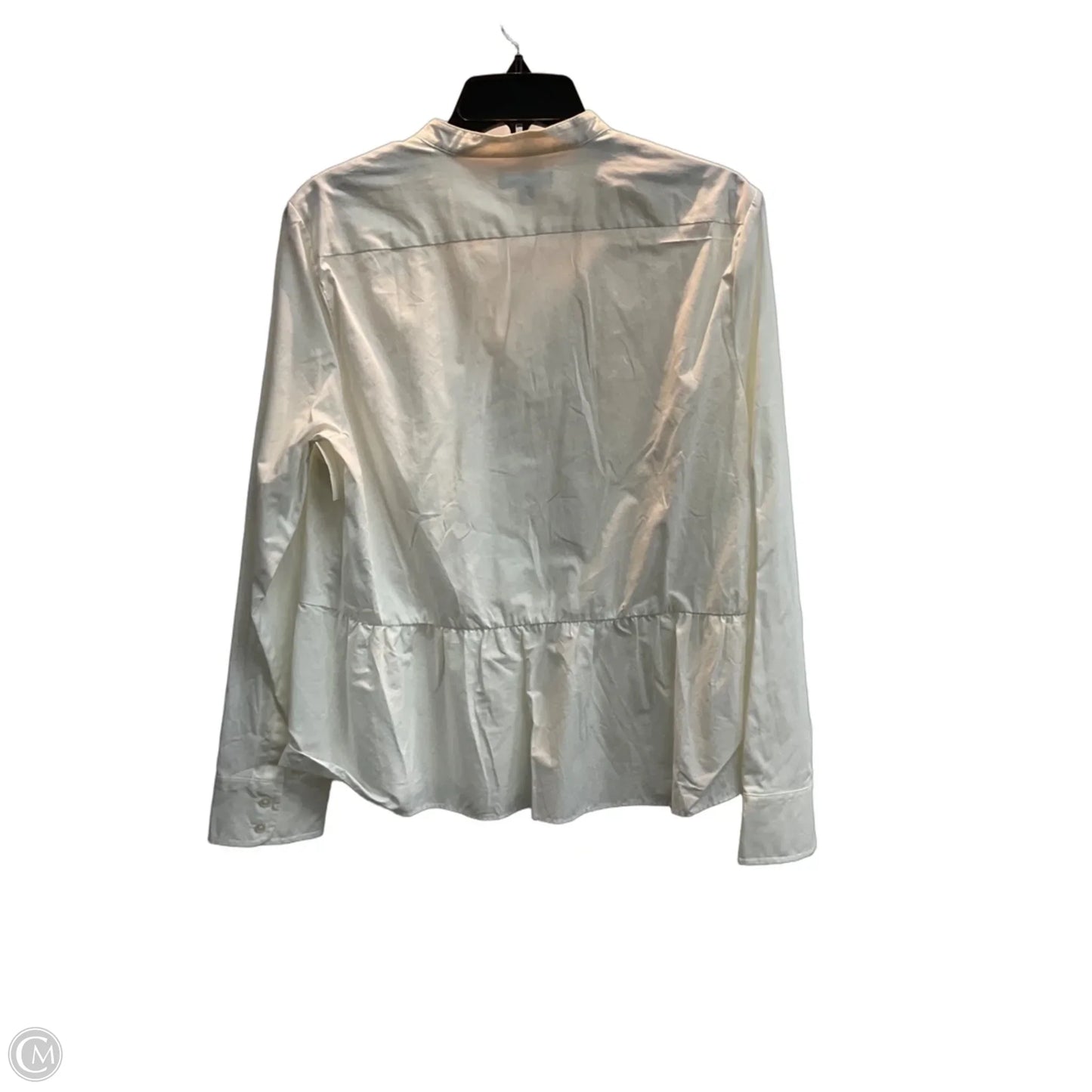 Top Long Sleeve By J. Crew In White, Size: 12