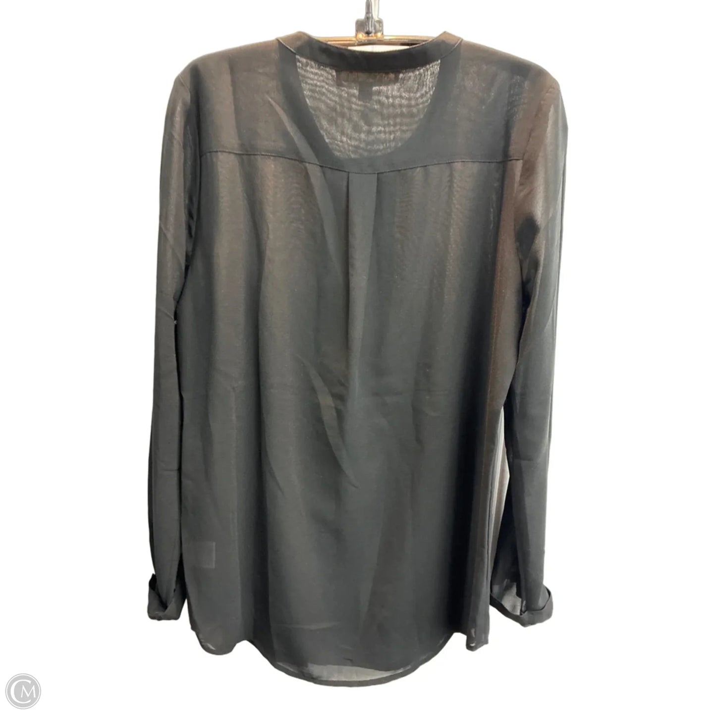 Blouse Long Sleeve By Olive And Oak In Black, Size: S