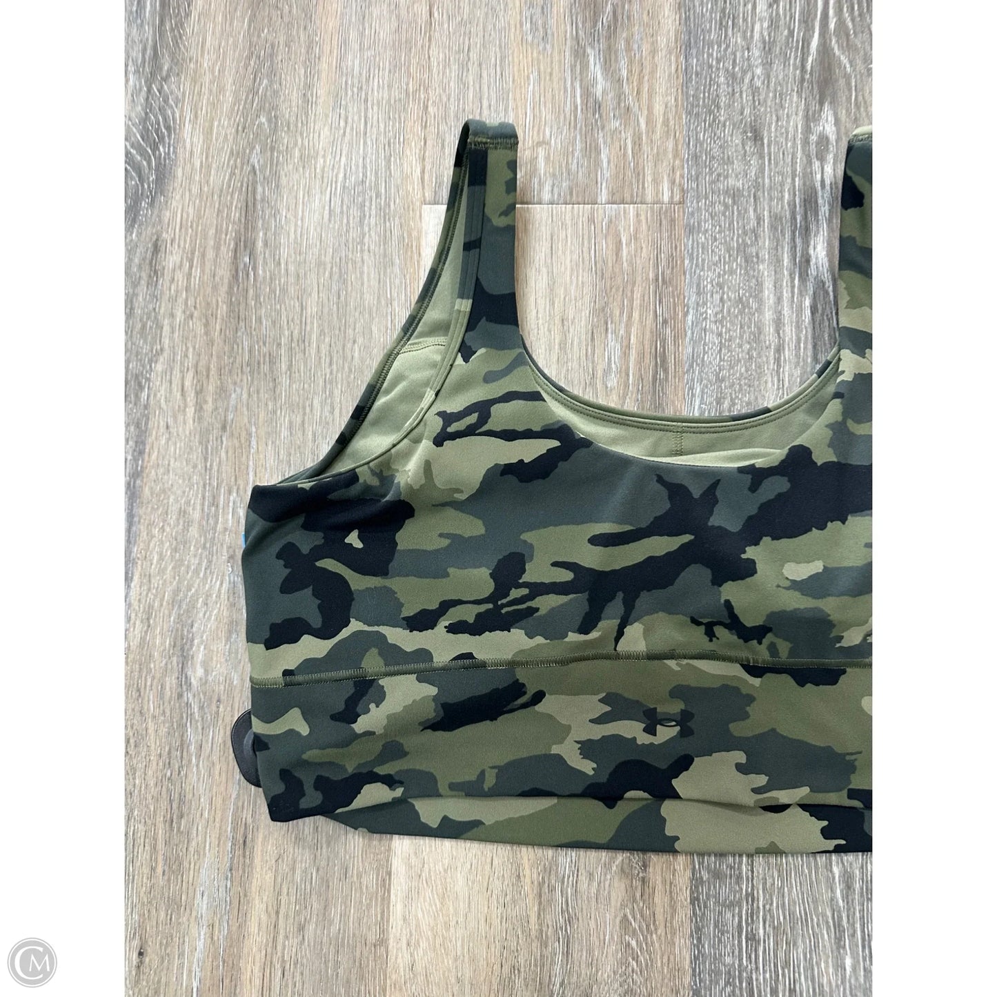 Athletic Bra By Under Armour In Camouflage Print, Size: Xxl