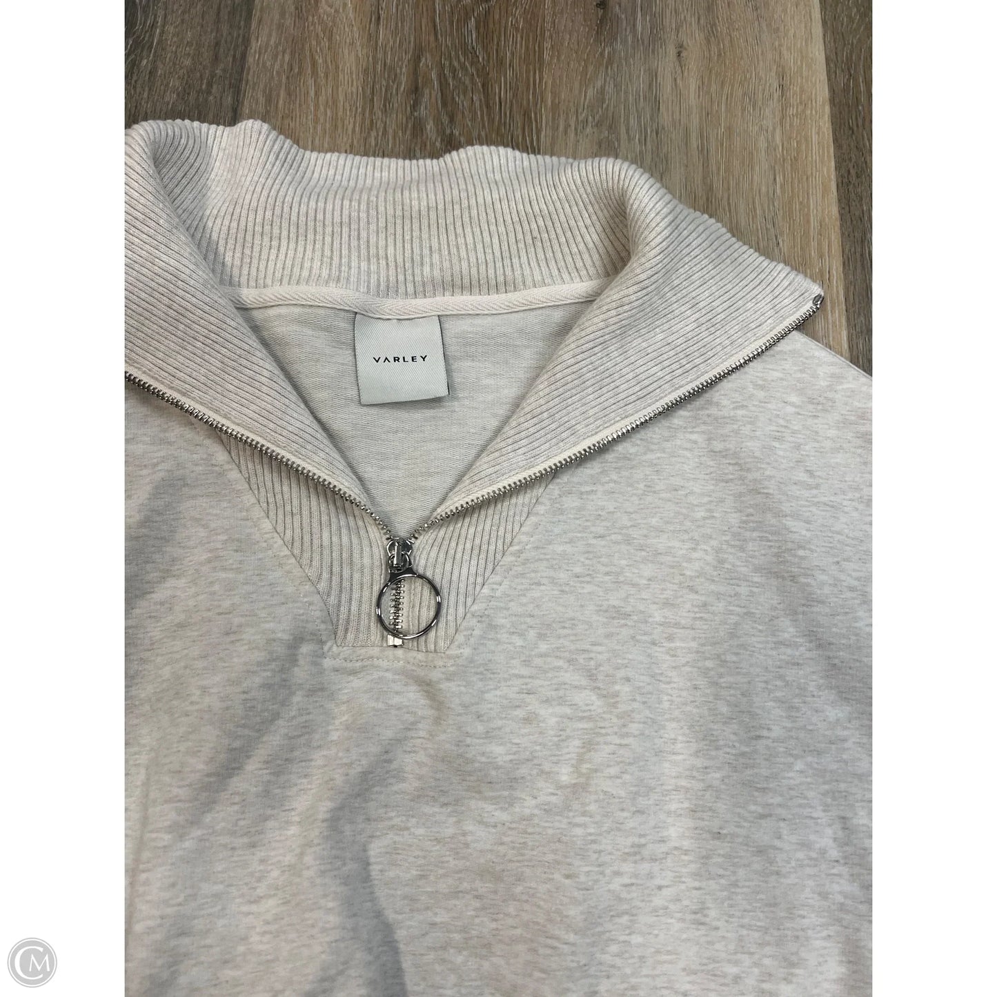 Athletic Sweatshirt Collar By Varley In Cream, Size: Xs