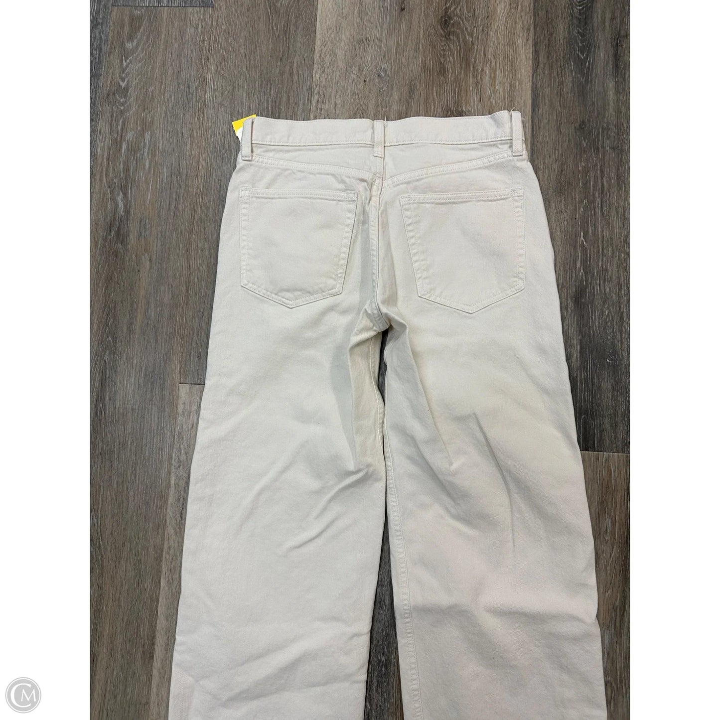 Jeans Straight By Gap In Cream, Size: 2