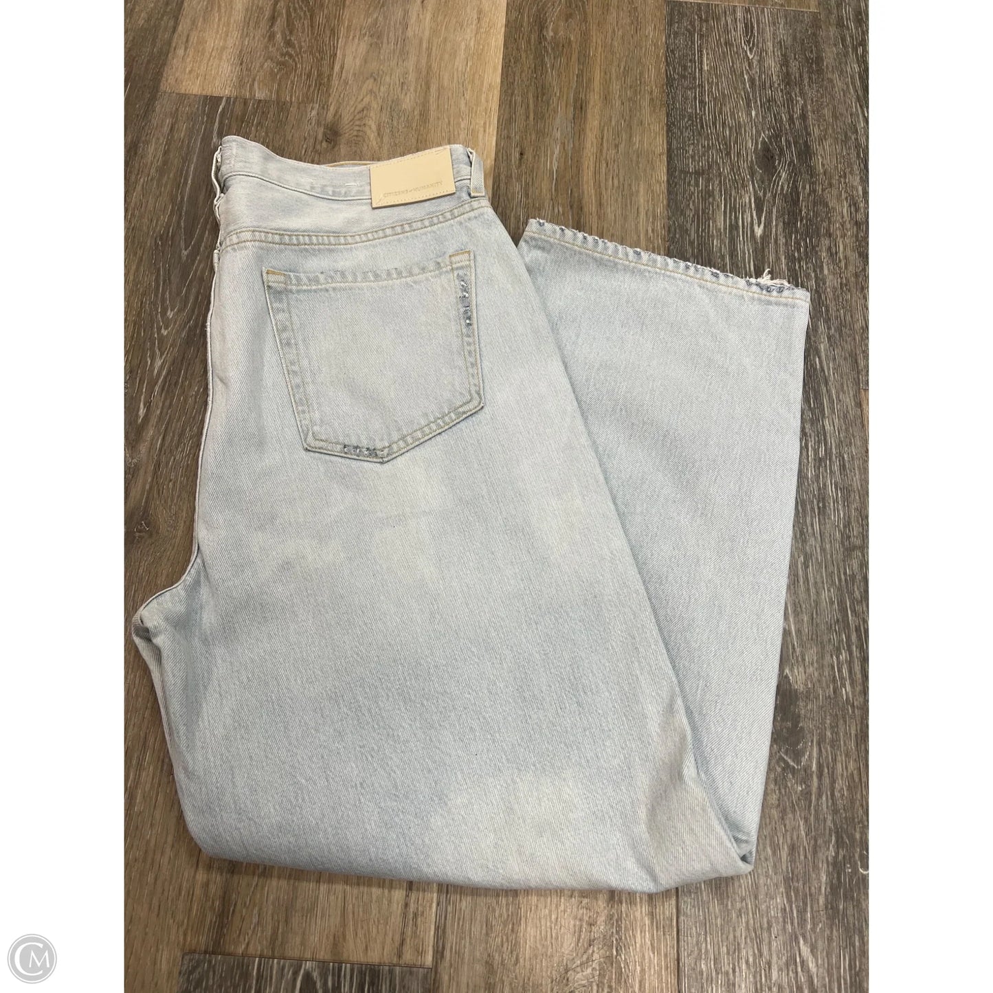 Jeans Wide Leg By Citizens Of Humanity In Blue Denim, Size: 12/31
