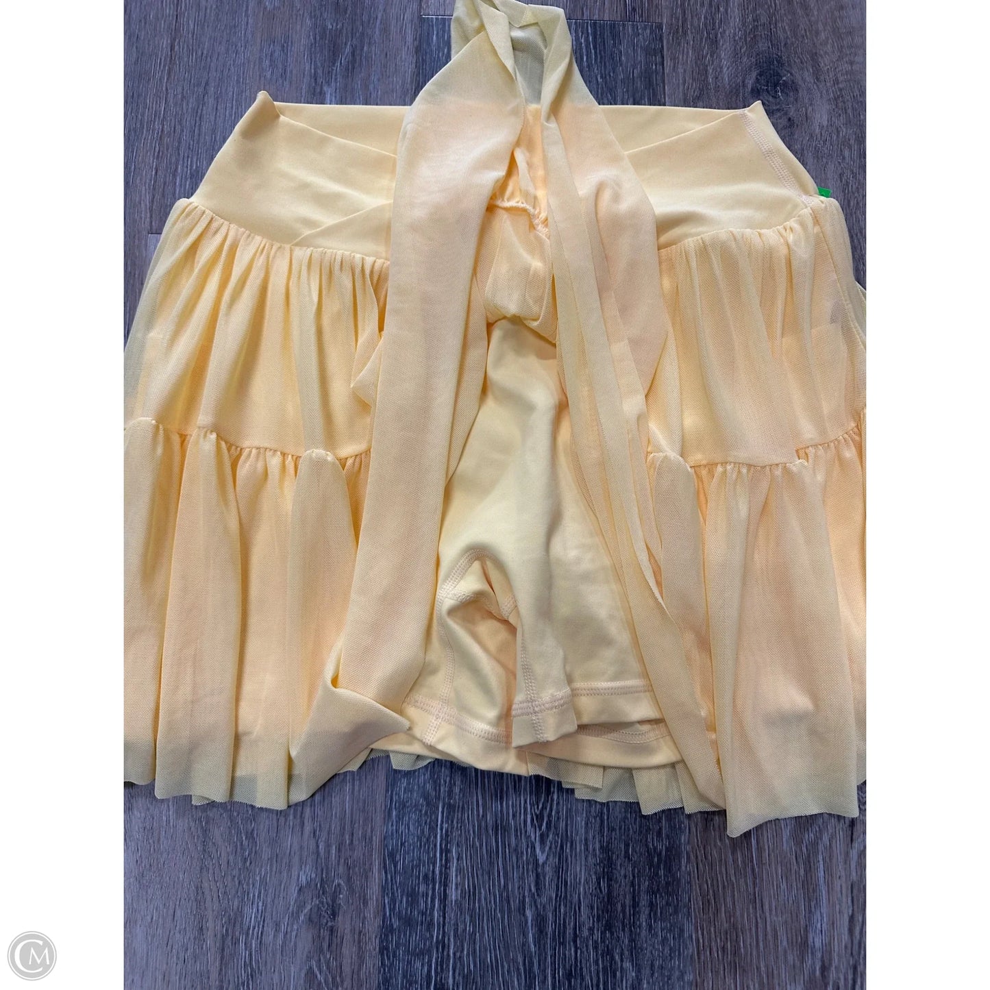 Athletic Skort By Blogilates In Yellow, Size: M