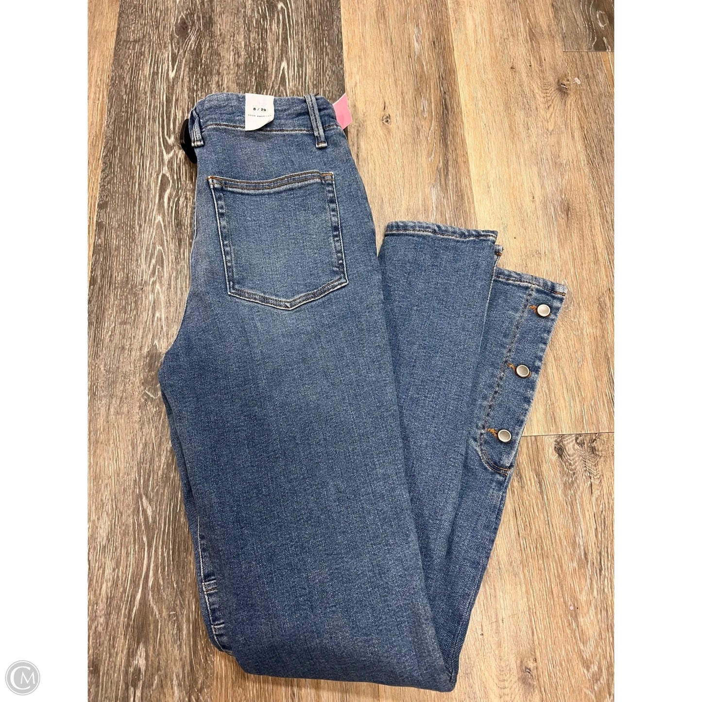 Jeans Skinny By Good American In Blue Denim, Size: 8/29