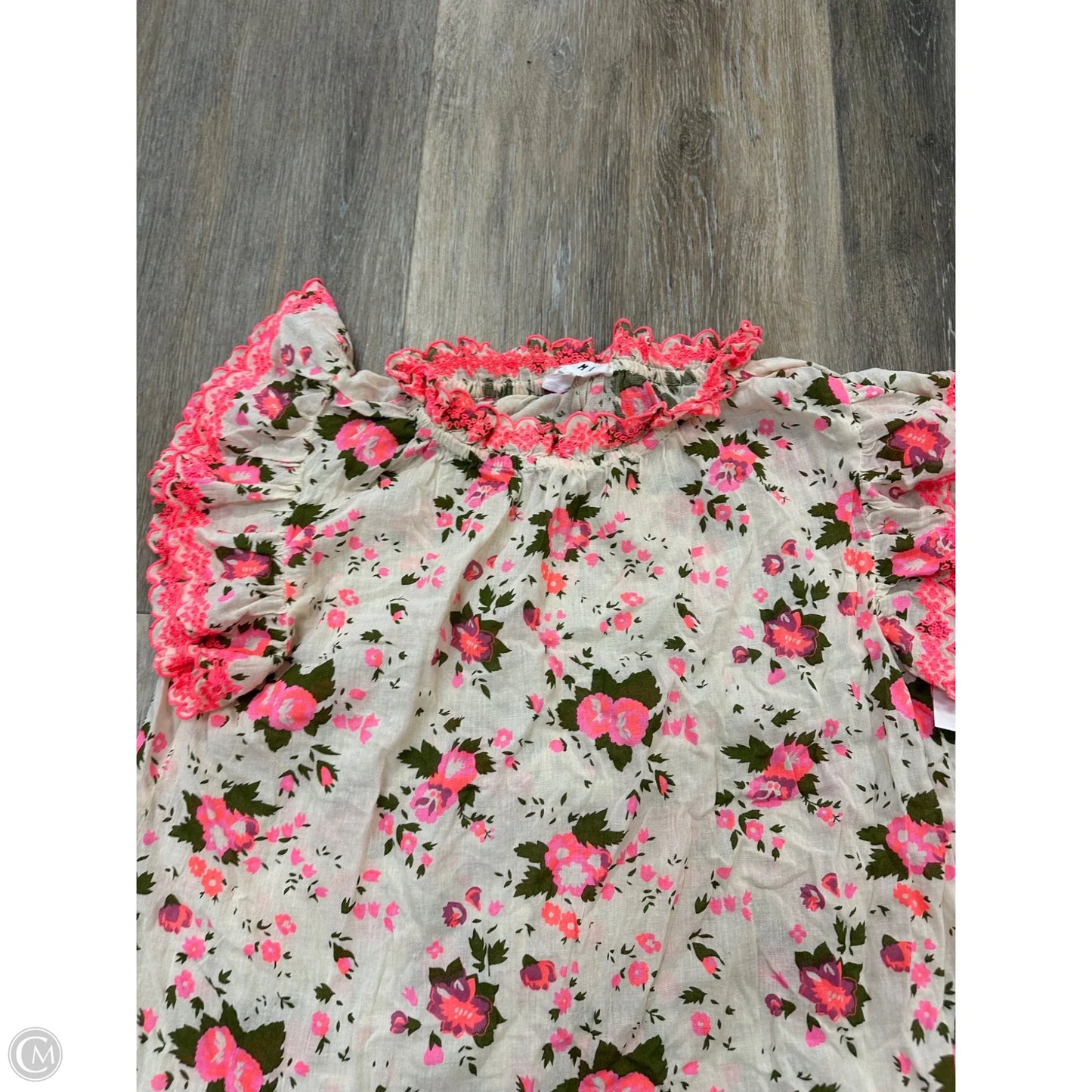 Blouse Short Sleeve By Thml In Floral Print, Size: S