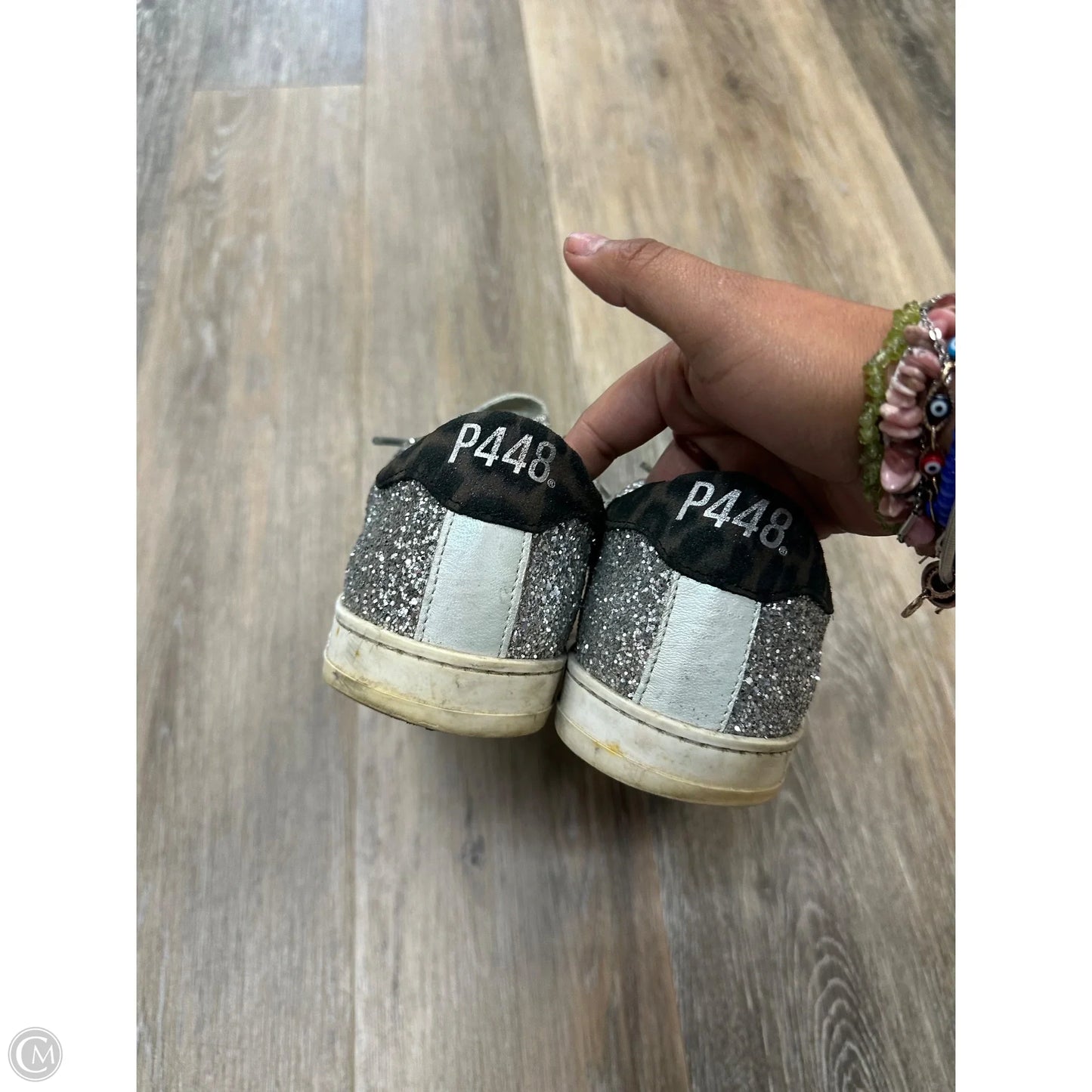 Shoes Sneakers By P448 In Silver, Size: 8.5