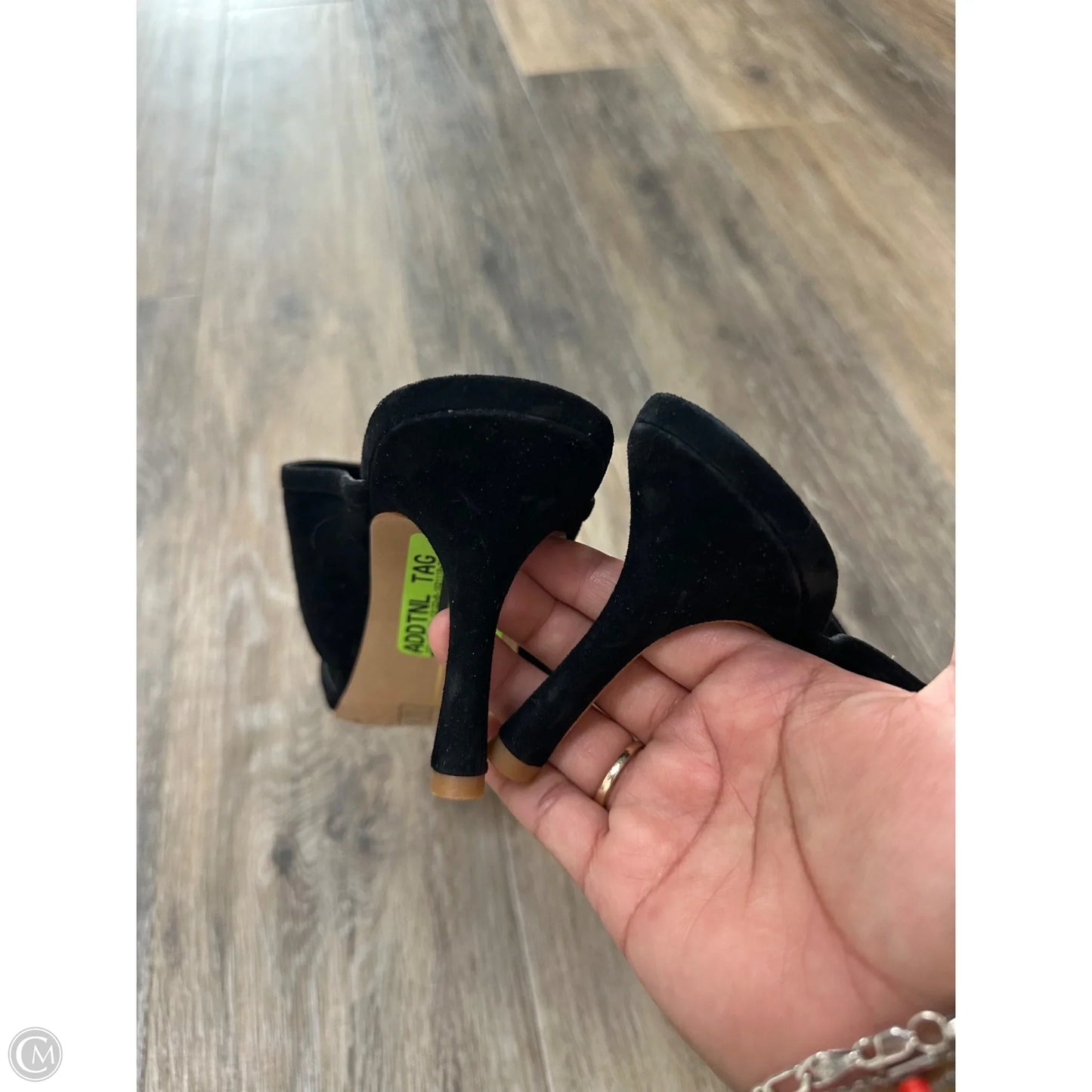 Sandals Heels Stiletto By Dolce Vita In Black, Size: 9.5