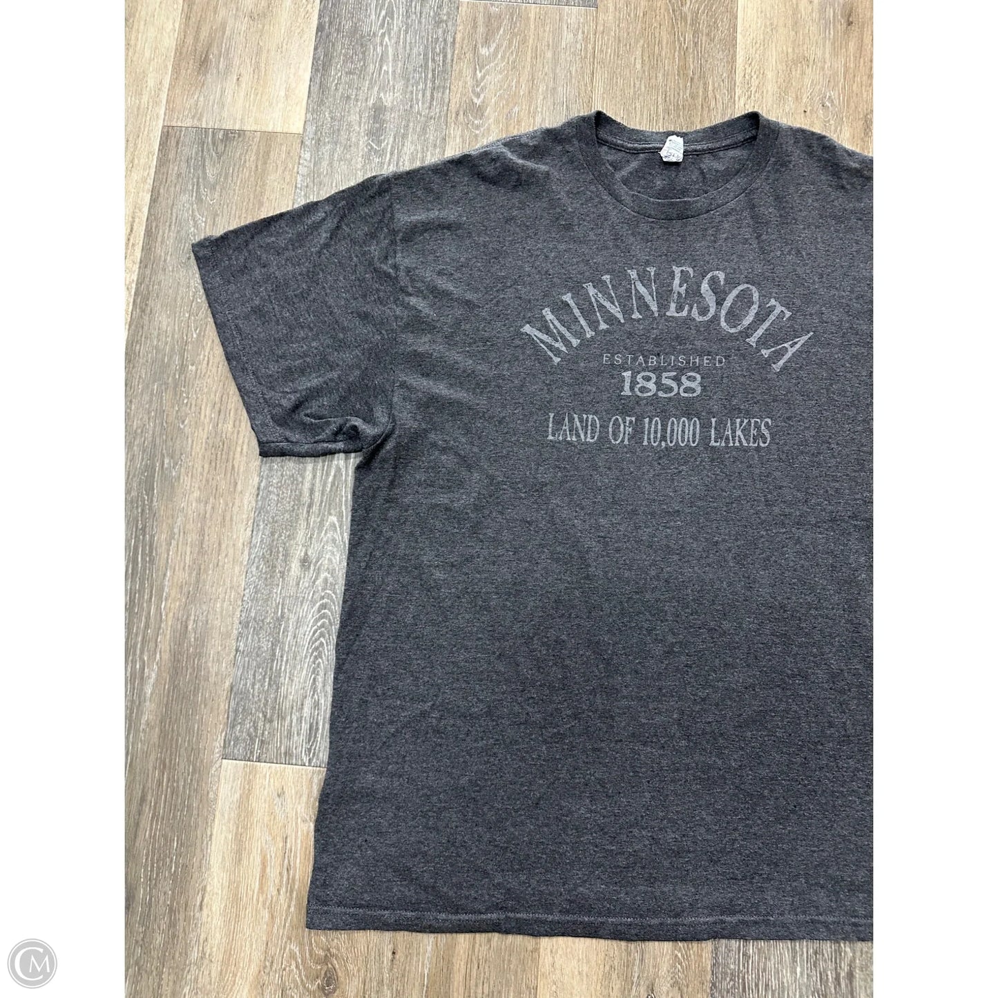 Top Short Sleeve By MN In Grey, Size: 2x