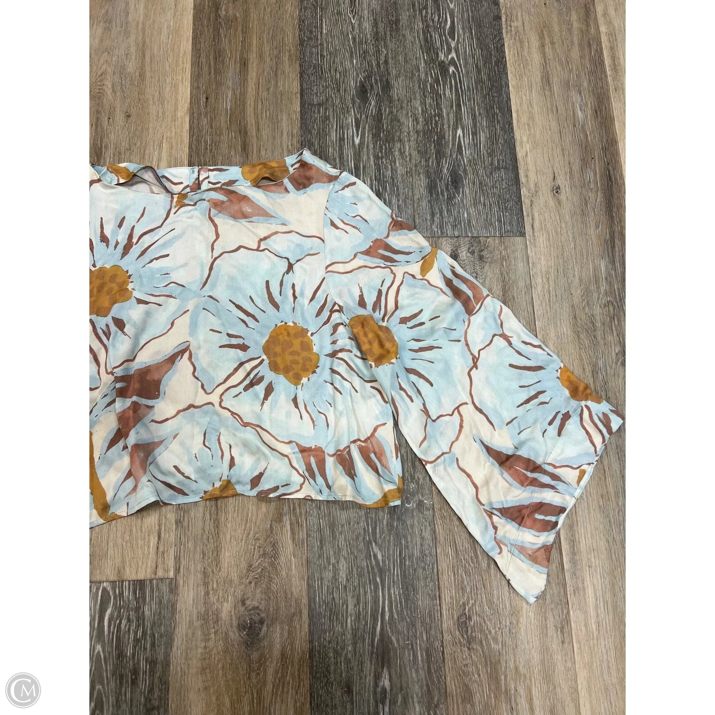 Blouse Long Sleeve By Omika In Floral Print, Size: S