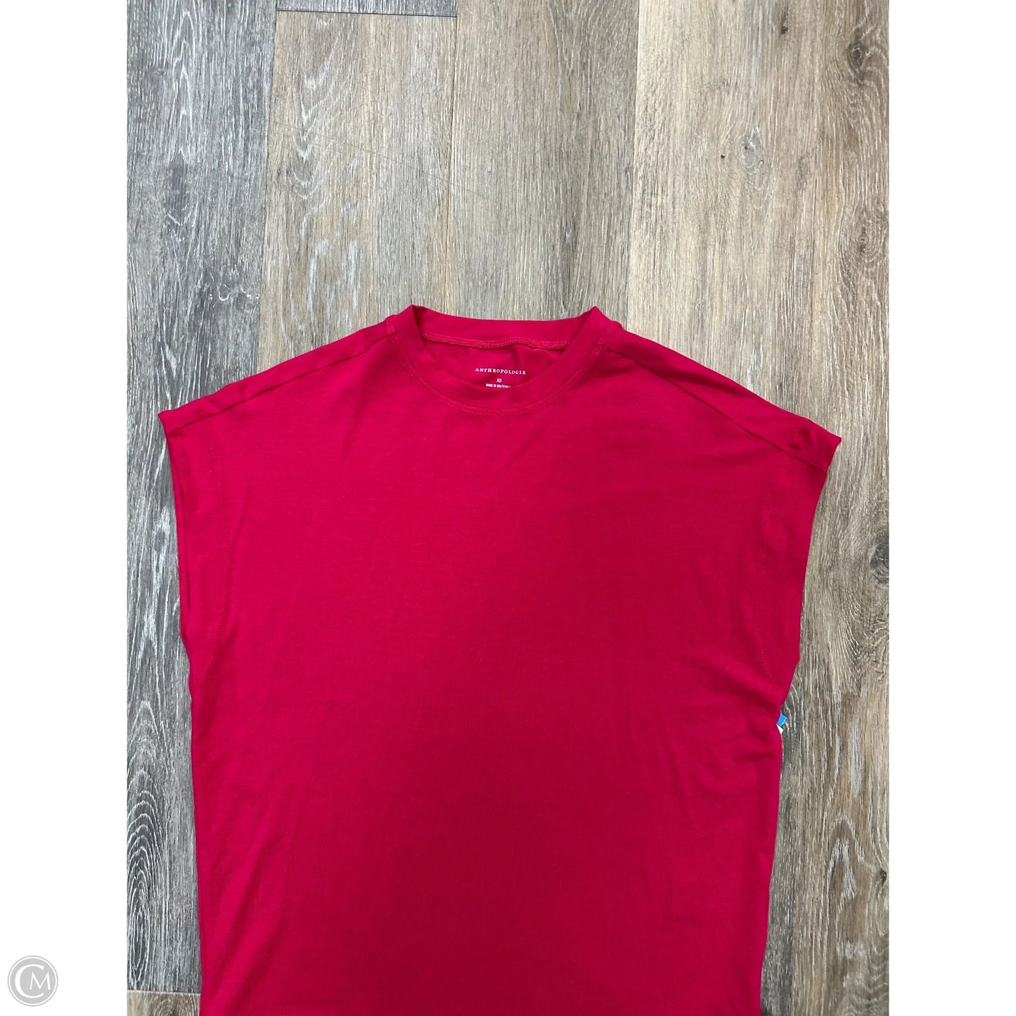 Top Short Sleeve By Anthropologie In Pink, Size: Xs