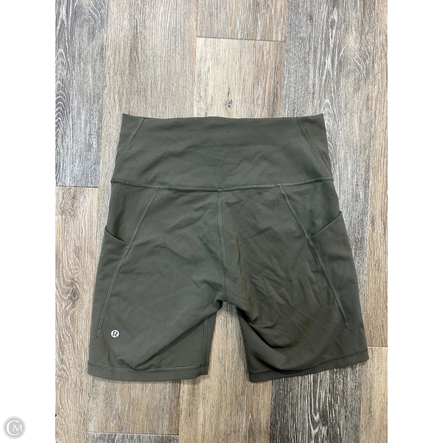 Athletic Shorts By Lululemon In Green, Size: 10