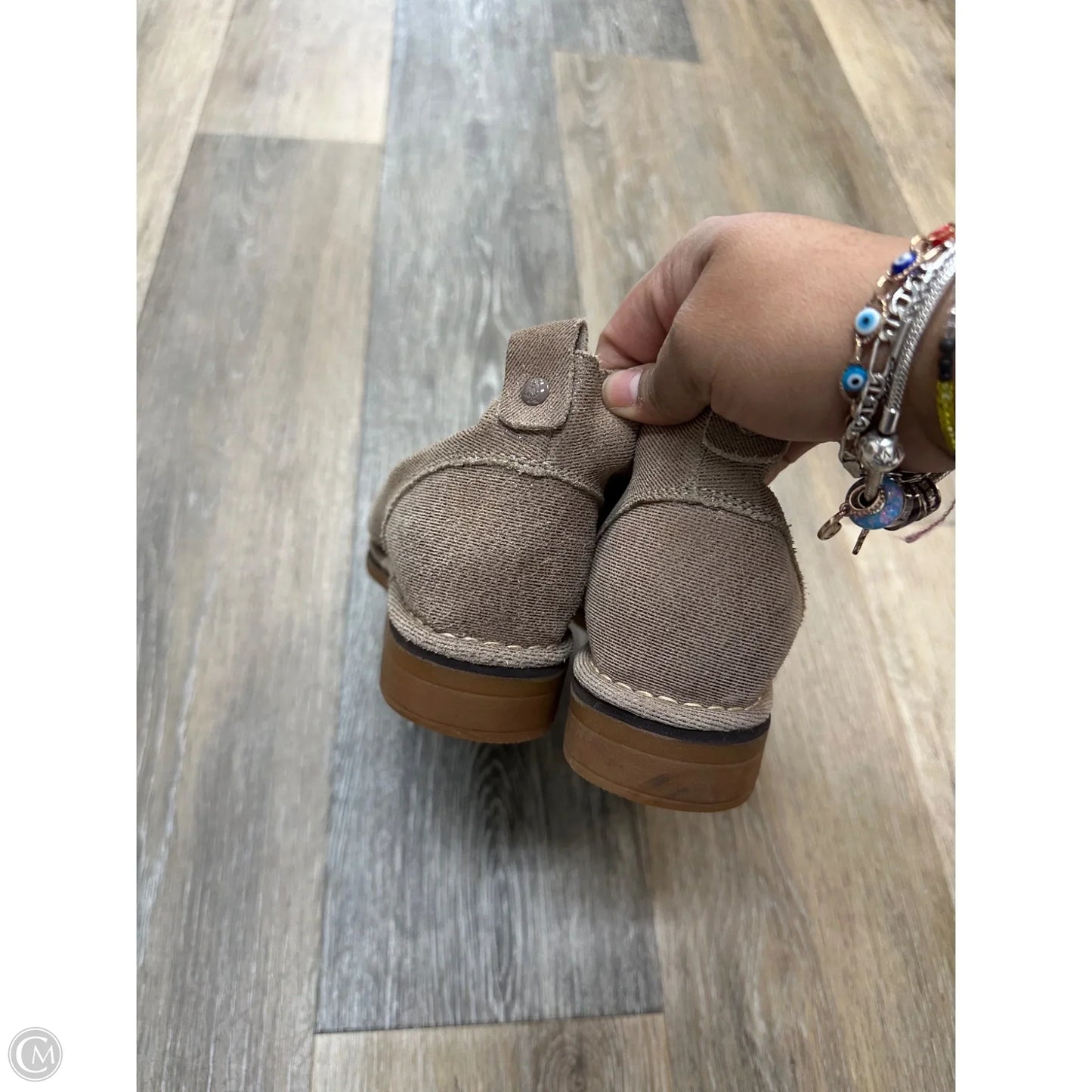 Boots Ankle Flats By Hush Puppies In Tan, Size: 7.5