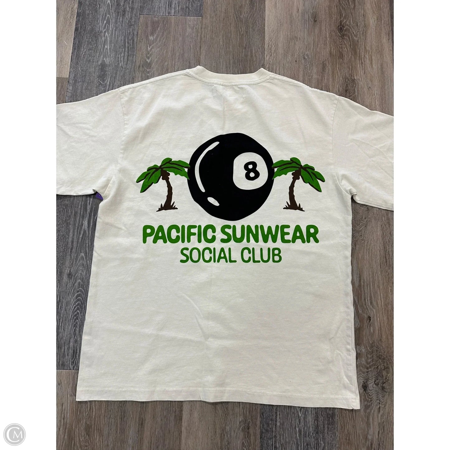 Top Short Sleeve By Pacsun In Cream, Size: M