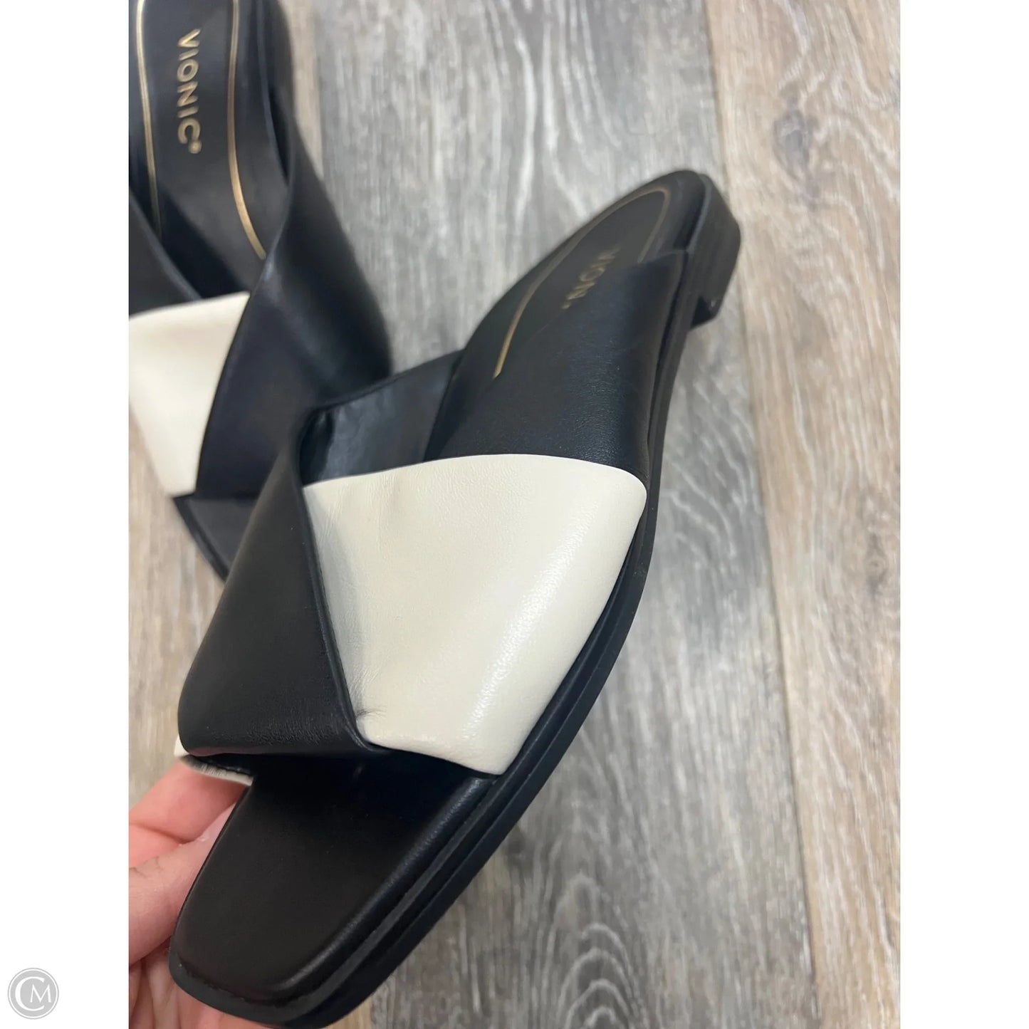 Sandals Flats By Vionic In Black, Size: 8