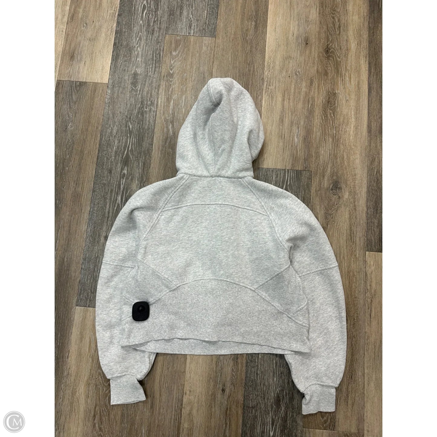 Athletic Sweatshirt Hoodie By Lululemon In Grey, Size: Xs