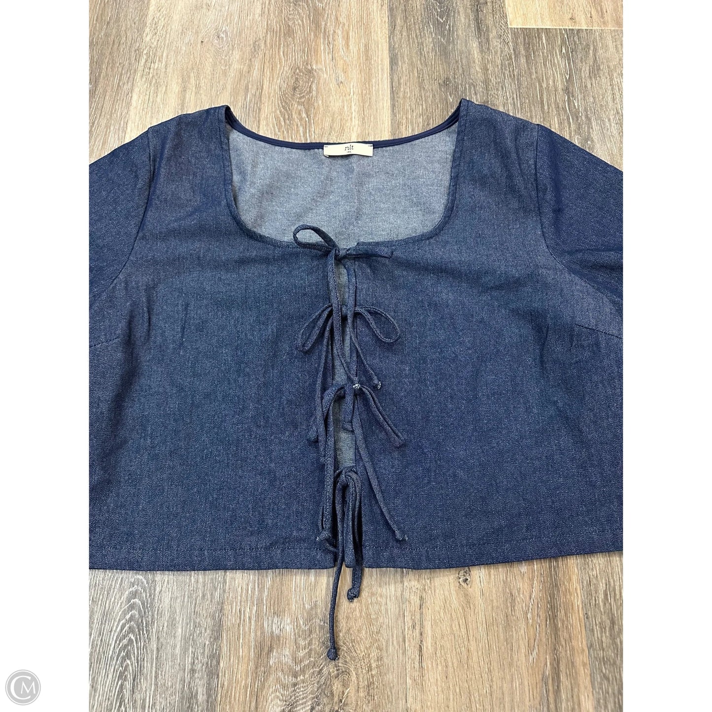 Top Short Sleeve By NLT In Blue, Size: 1x