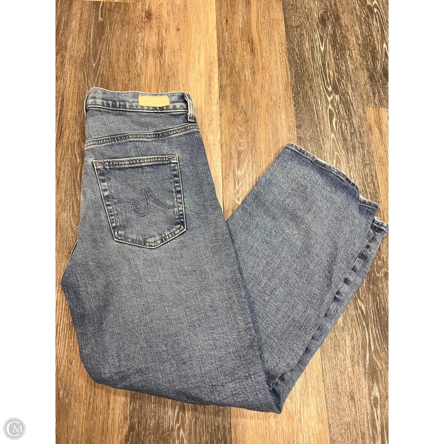 Jeans Straight By Adriano Goldschmied In Blue Denim, Size: 8/29