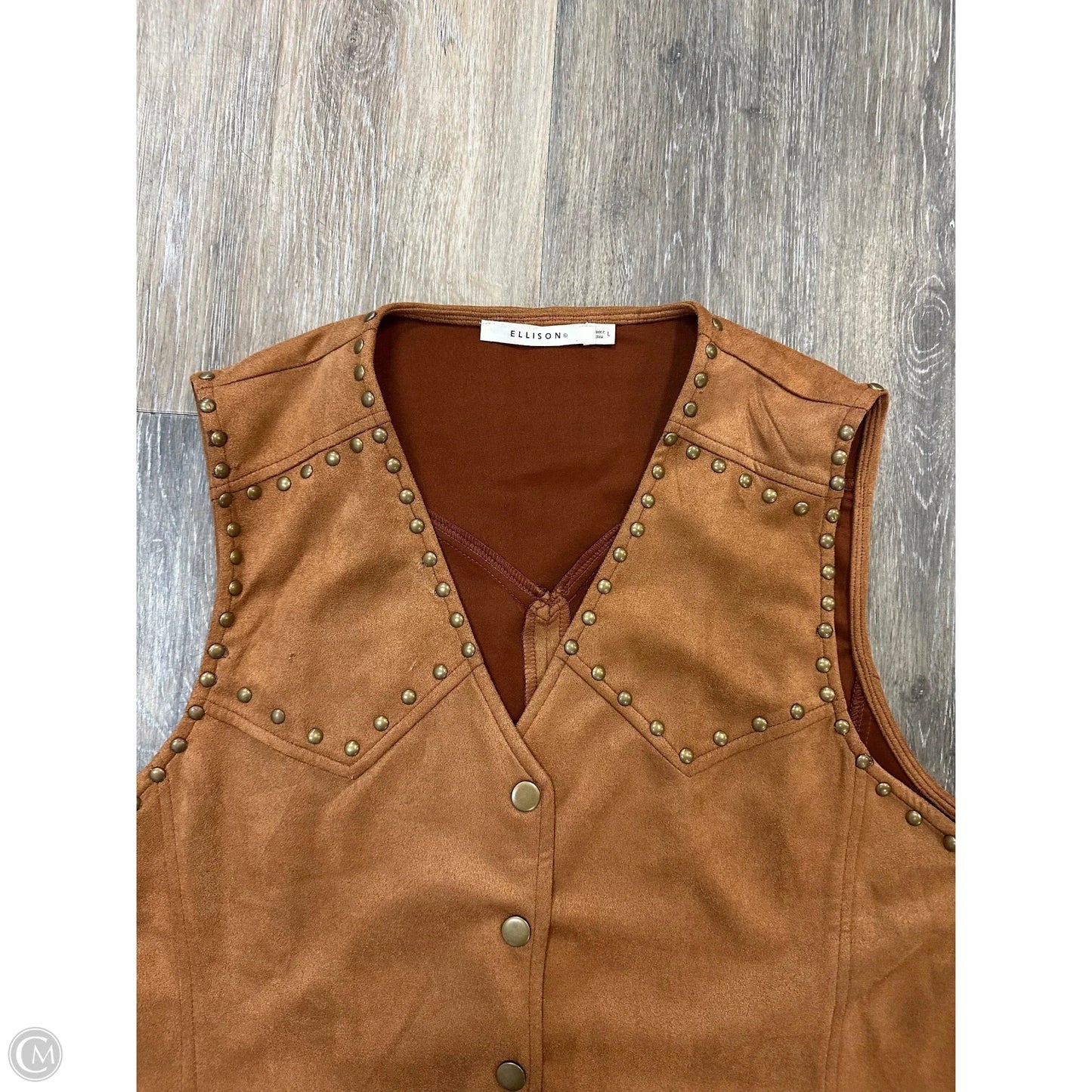 Vest Other By Ellison In Tan, Size: L