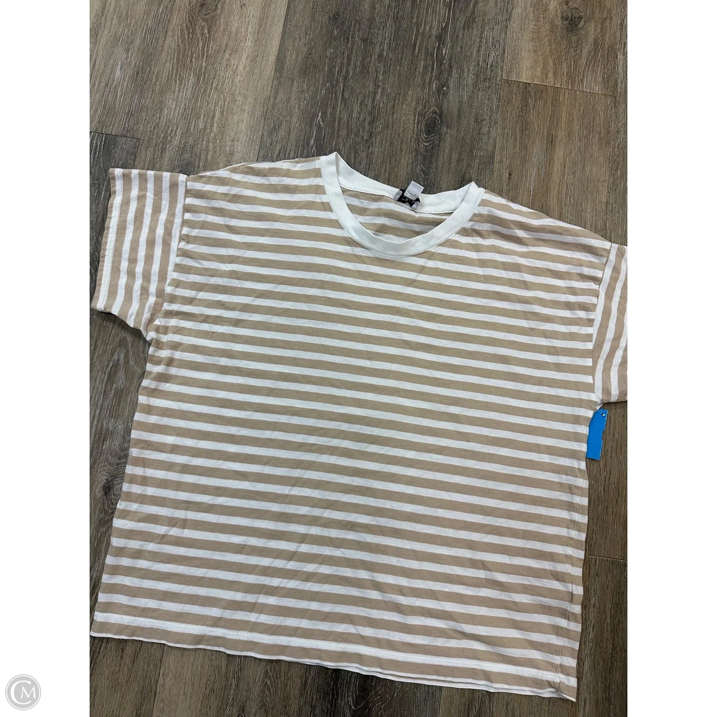 Top Short Sleeve By J. Crew In Striped Pattern, Size: L