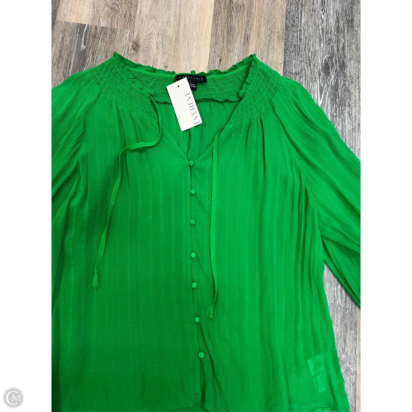Blouse Long Sleeve By Sanctuary In Green, Size: Large