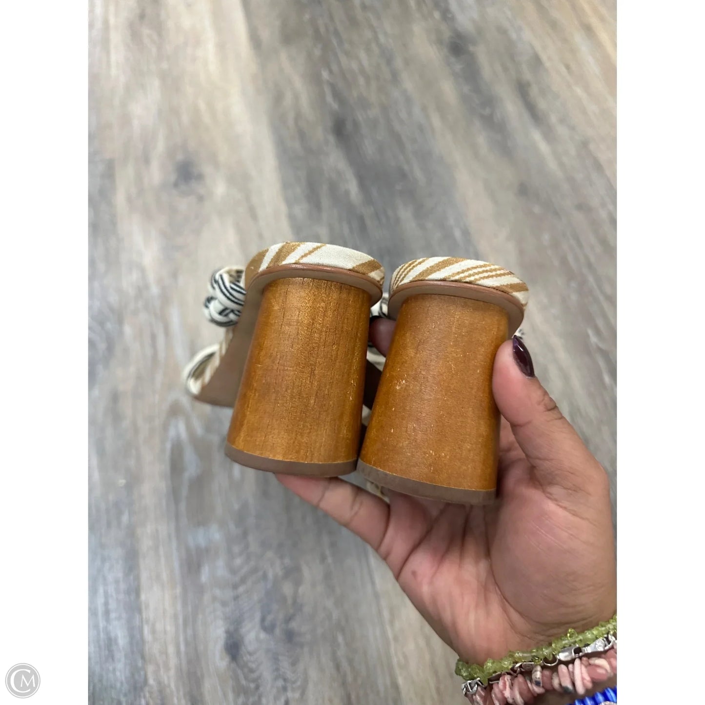 Sandals Heels Block By Dolce Vita In Multi-colored, Size: 6.5