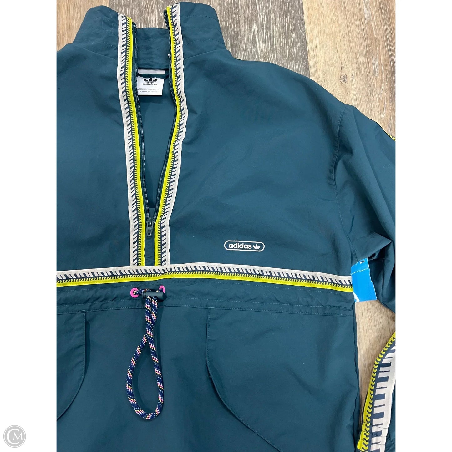 Athletic Jacket By Adidas In Blue, Size: Xs