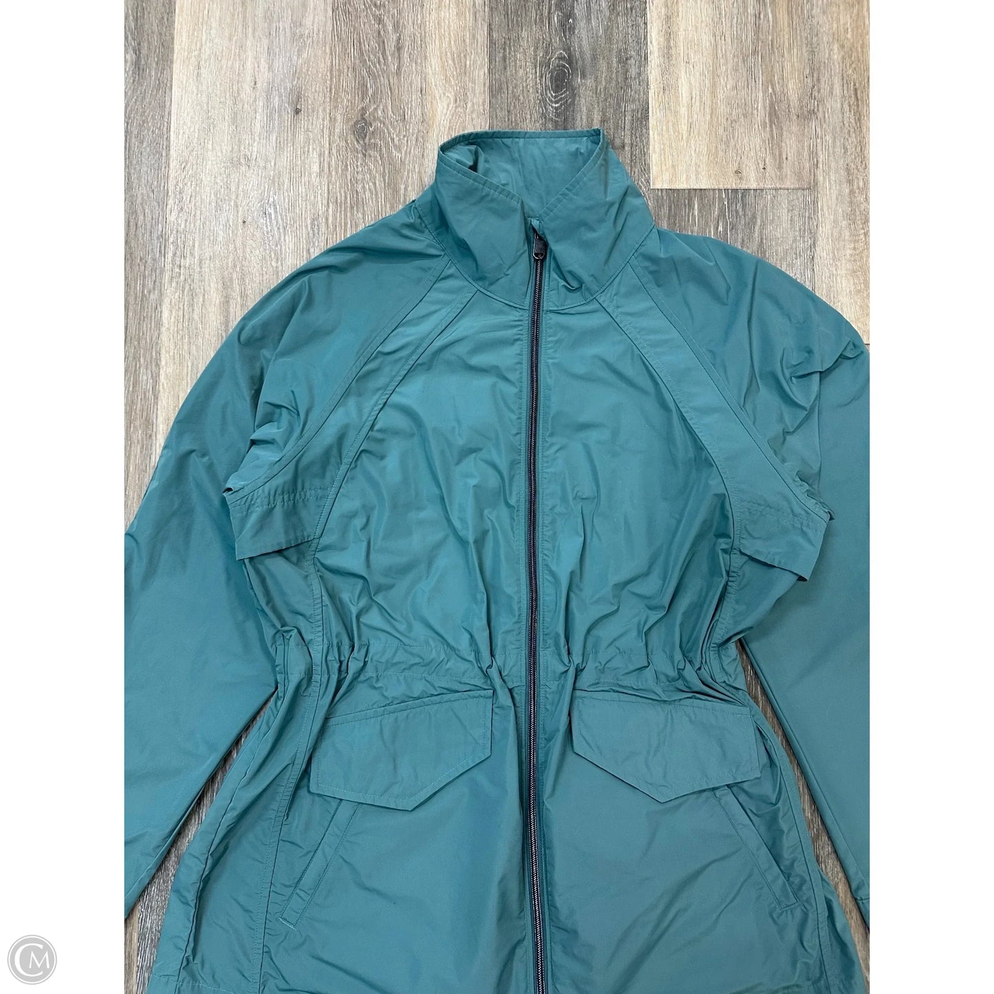 Jacket Windbreaker By Athleta In Blue, Size: M