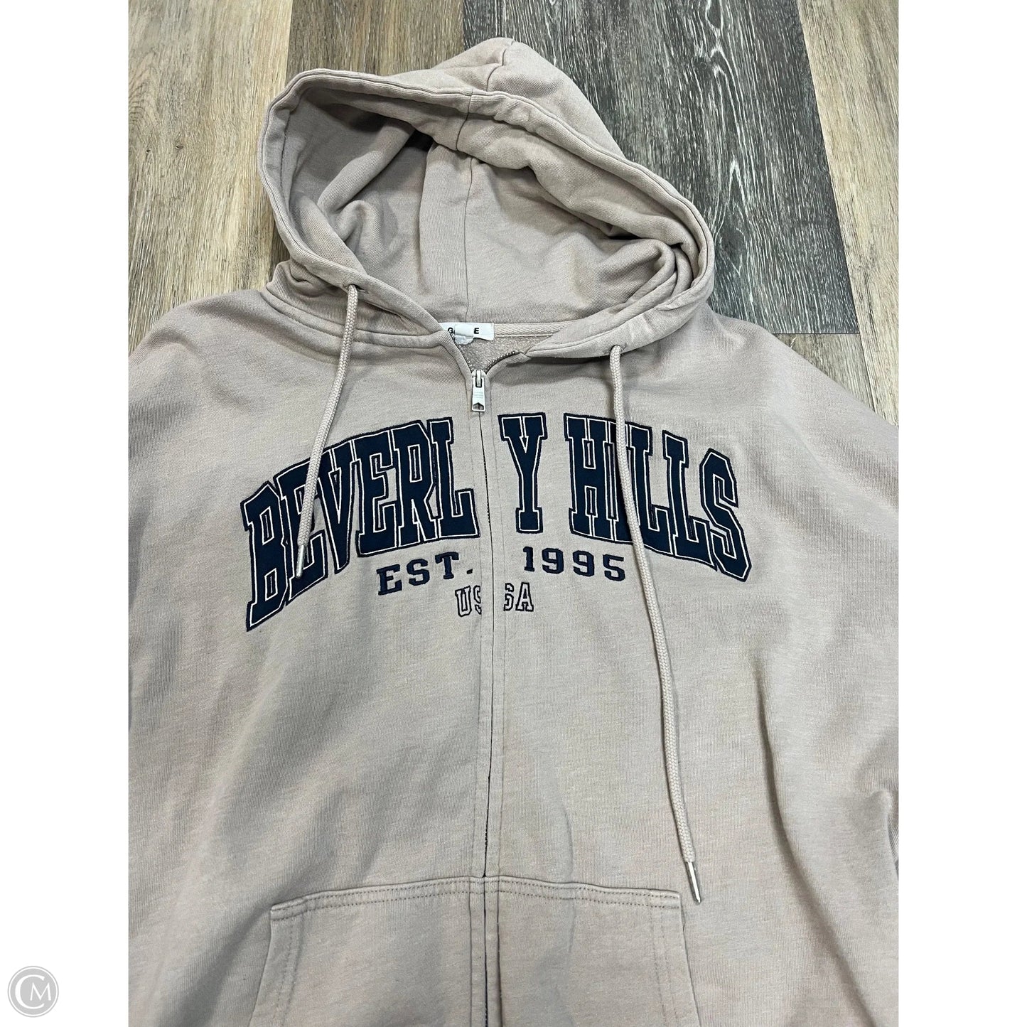 Sweatshirt Hoodie By Garage In Brown, Size: M