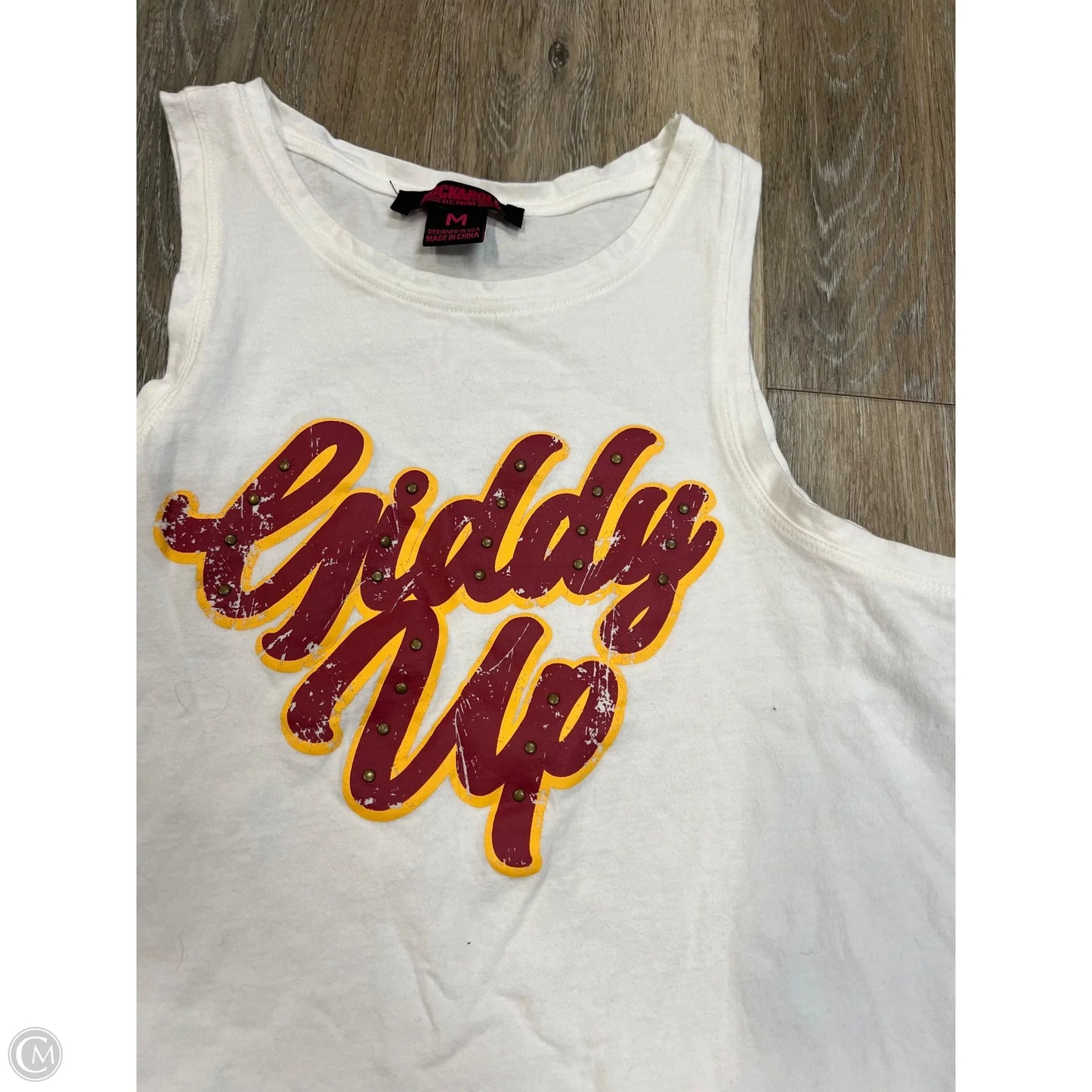 Tank Top By Rock & Roll In White, Size: M