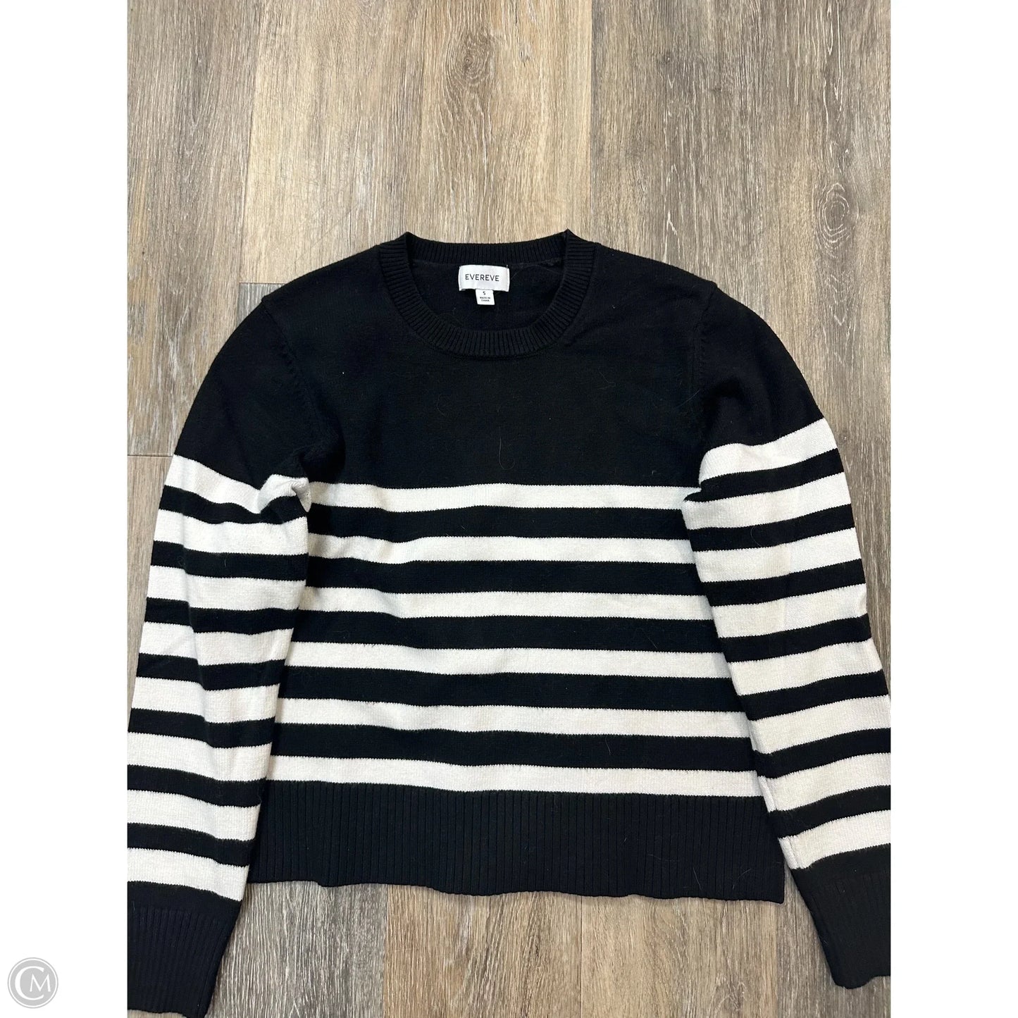 Sweater By Evereve In Striped Pattern, Size: S