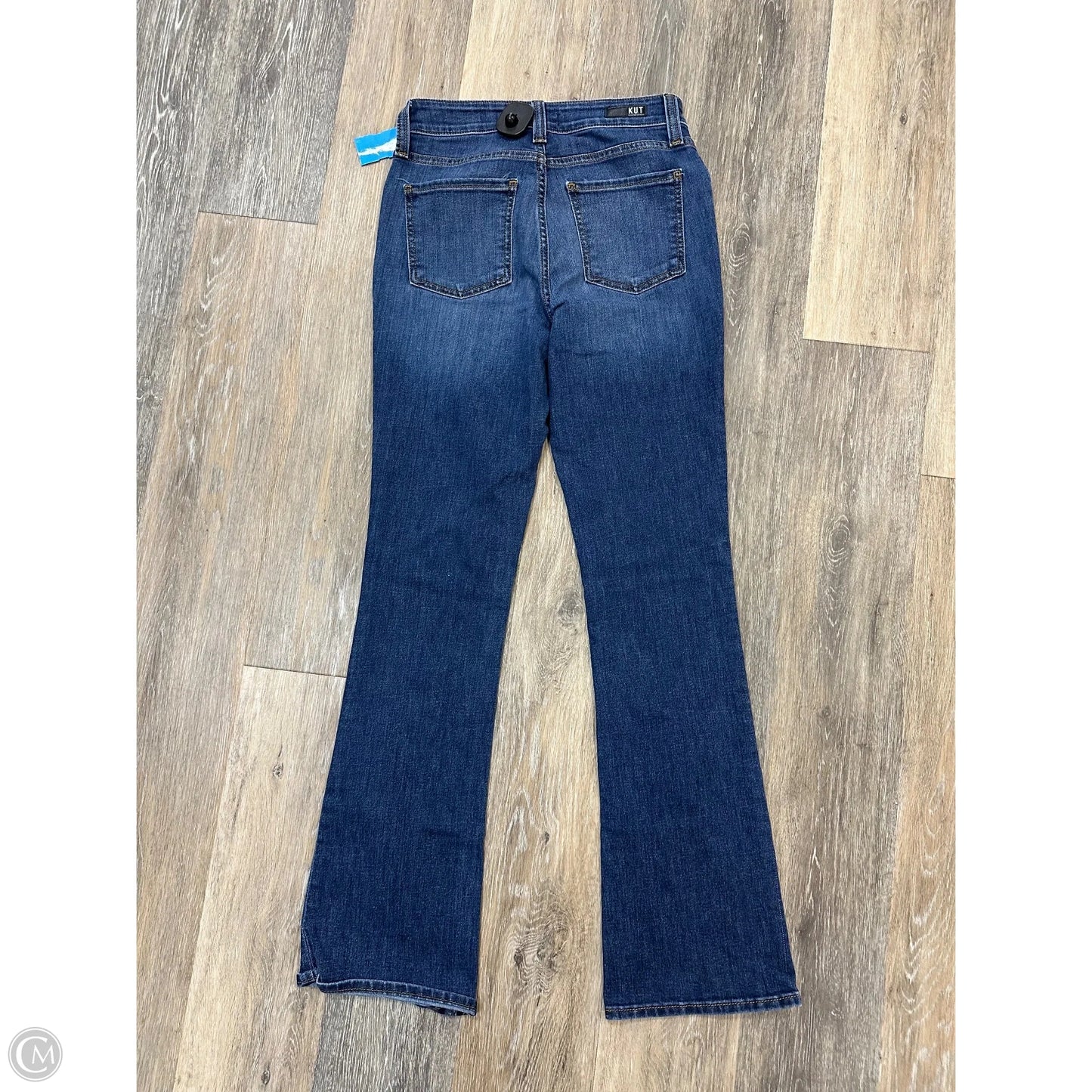 Jeans Boot Cut By Kut In Blue Denim, Size: 4