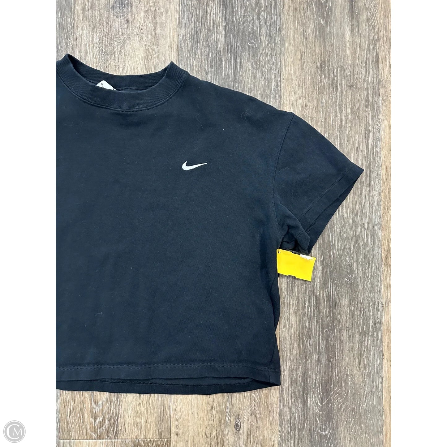 Athletic Top Short Sleeve By Nike Apparel In Black, Size: M