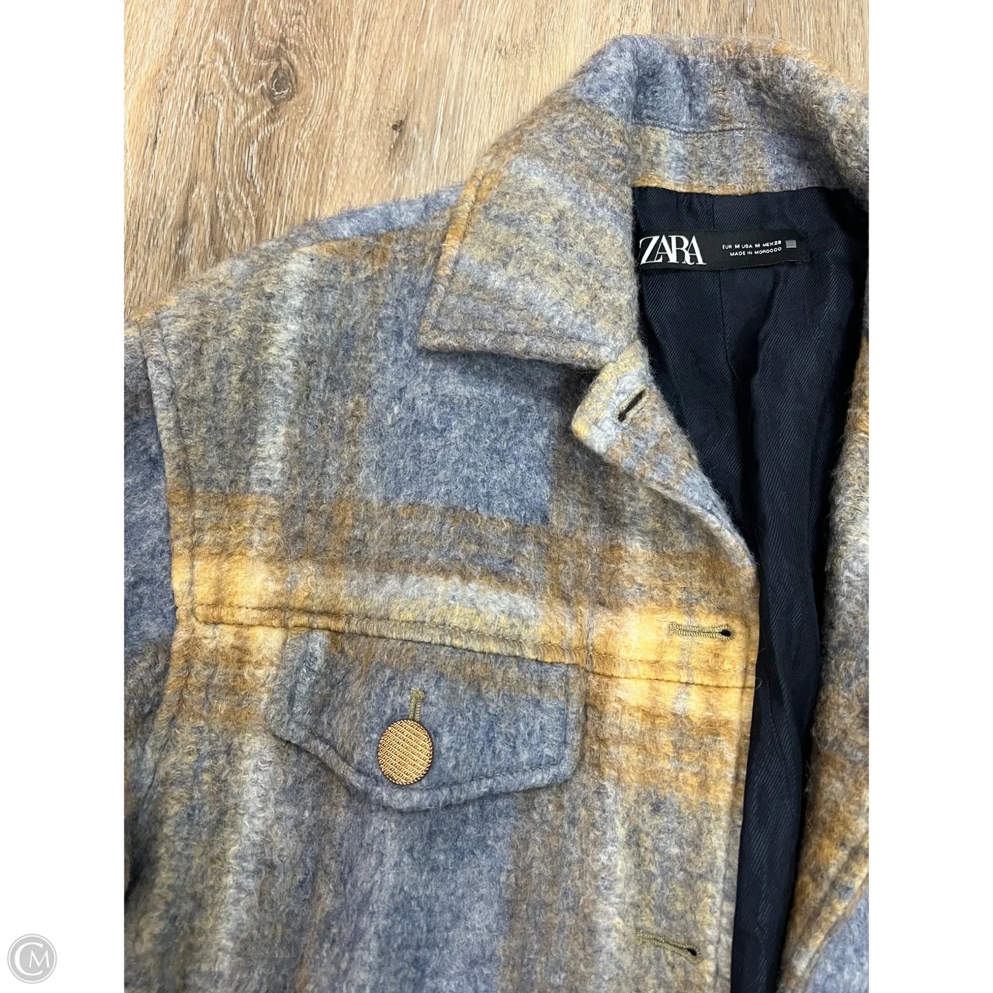 Jacket Other By Zara In Plaid Pattern, Size: M