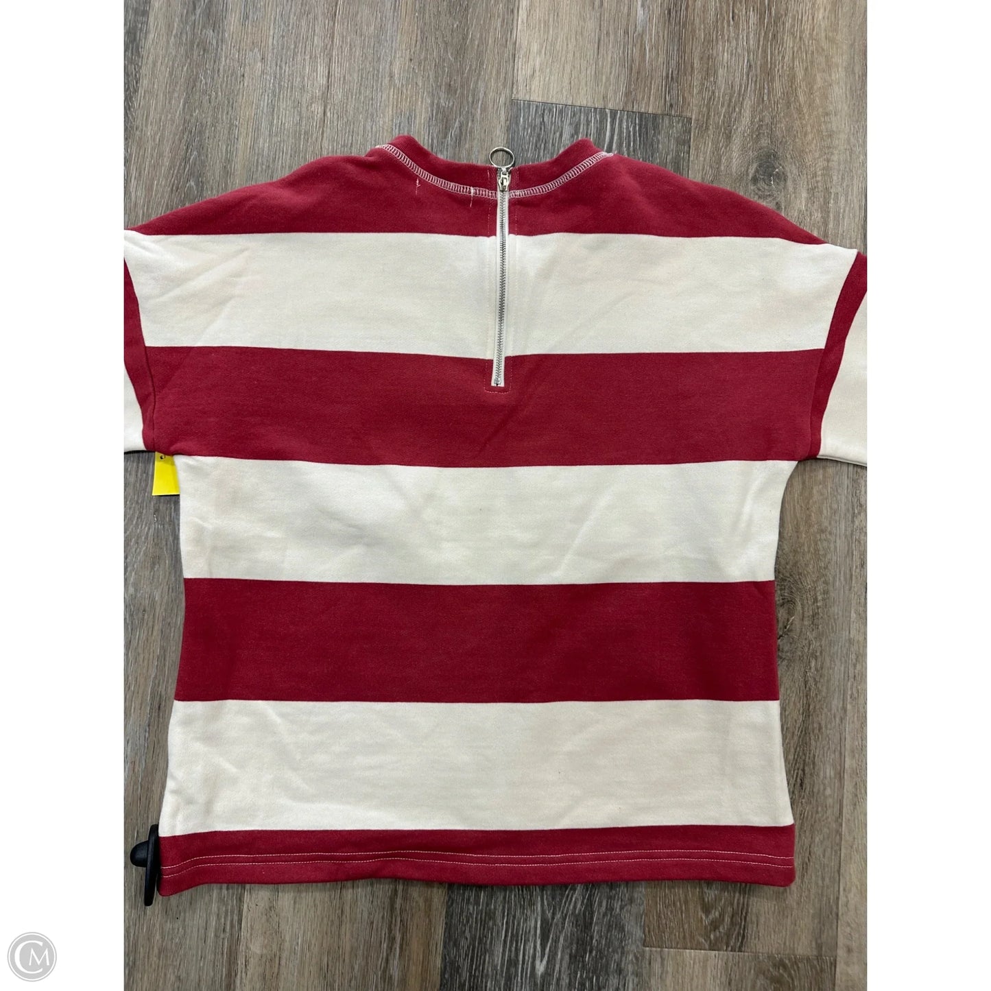Top Short Sleeve By Roolee In Striped Pattern, Size: S