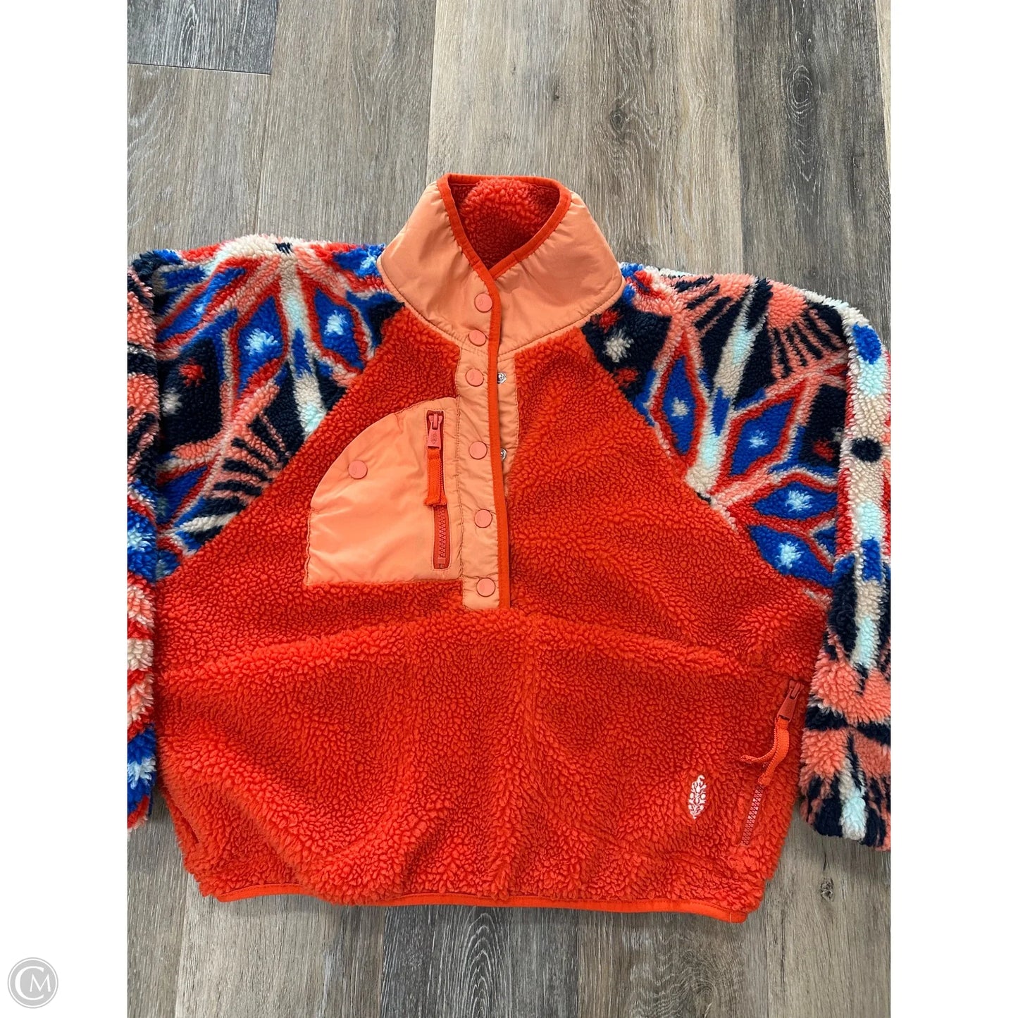 Athletic Jacket By Free People In Orange, Size: Xs