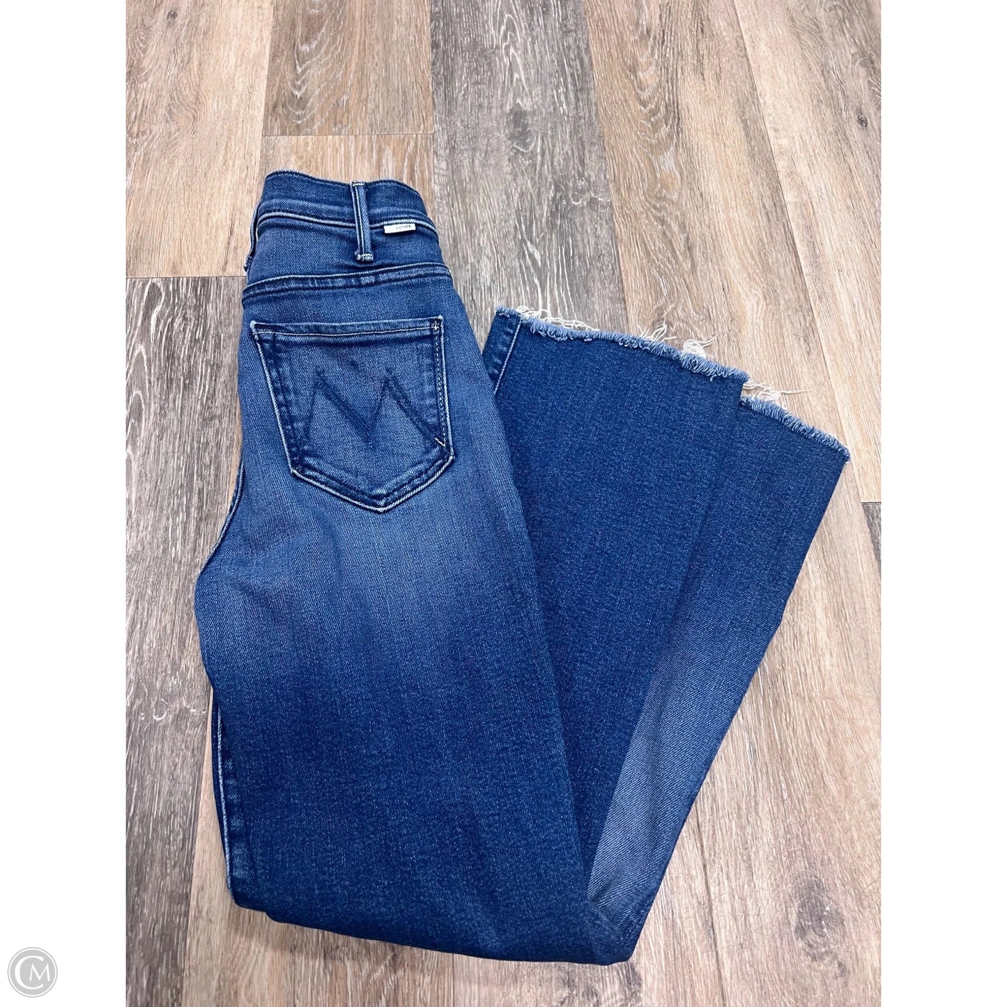 Jeans Cropped By Mother In Blue Denim, Size: 0p/24