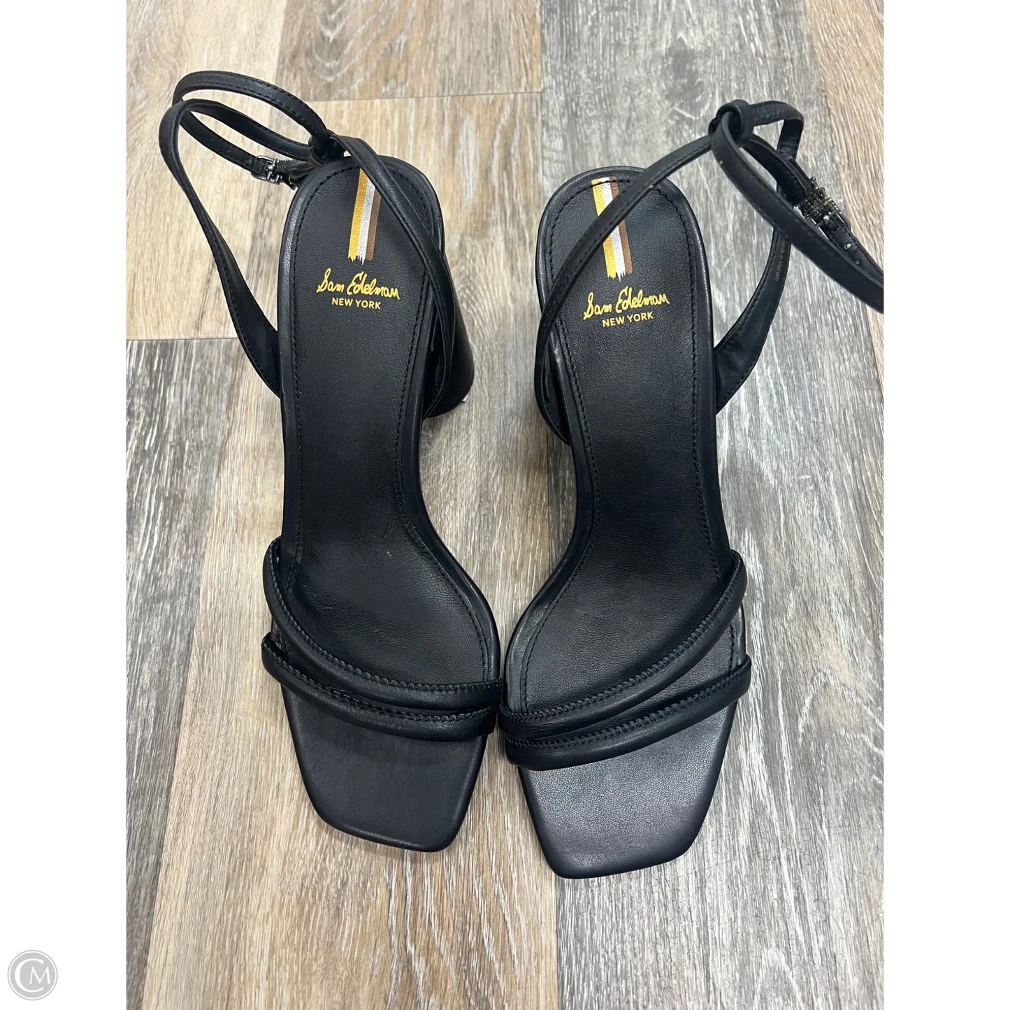 Sandals Heels Block By Sam Edelman In Black, Size: 8.5