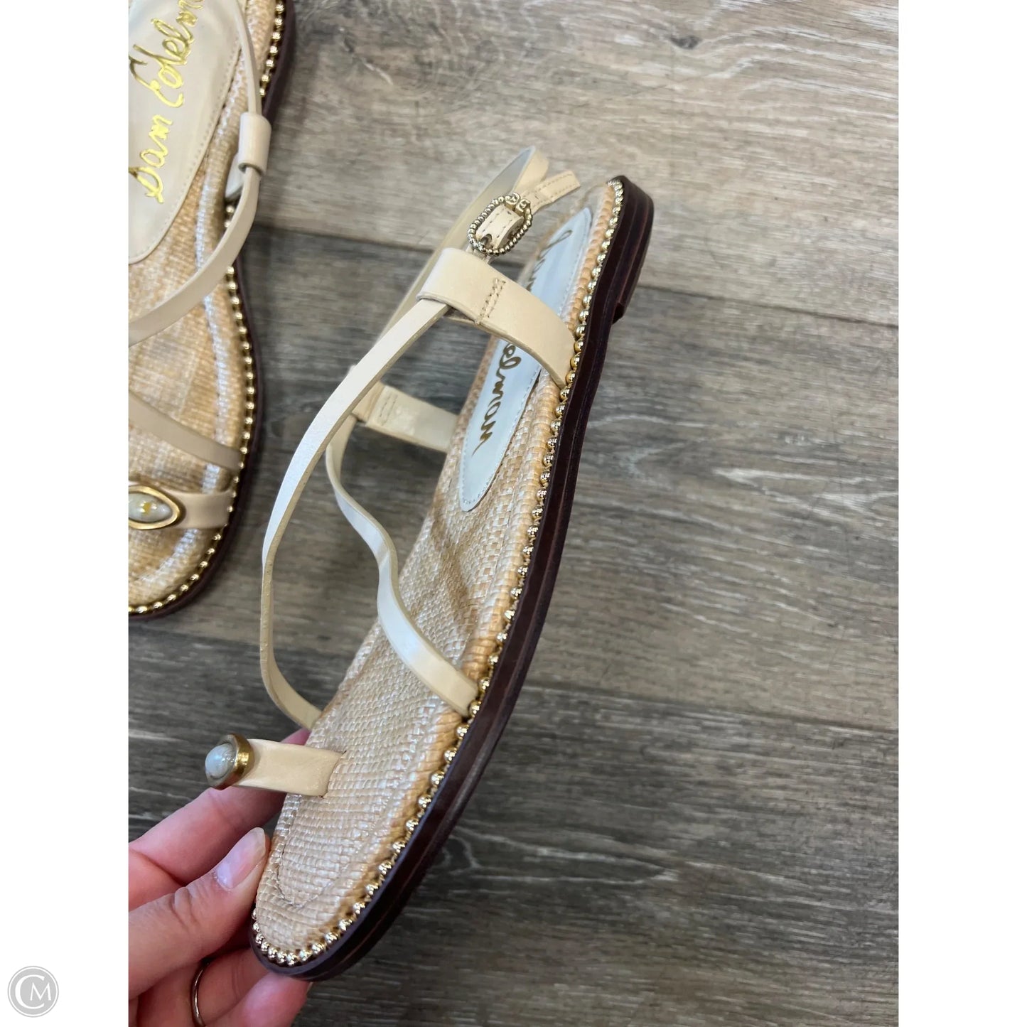 Sandals Flats By Sam Edelman In Cream, Size: 6.5